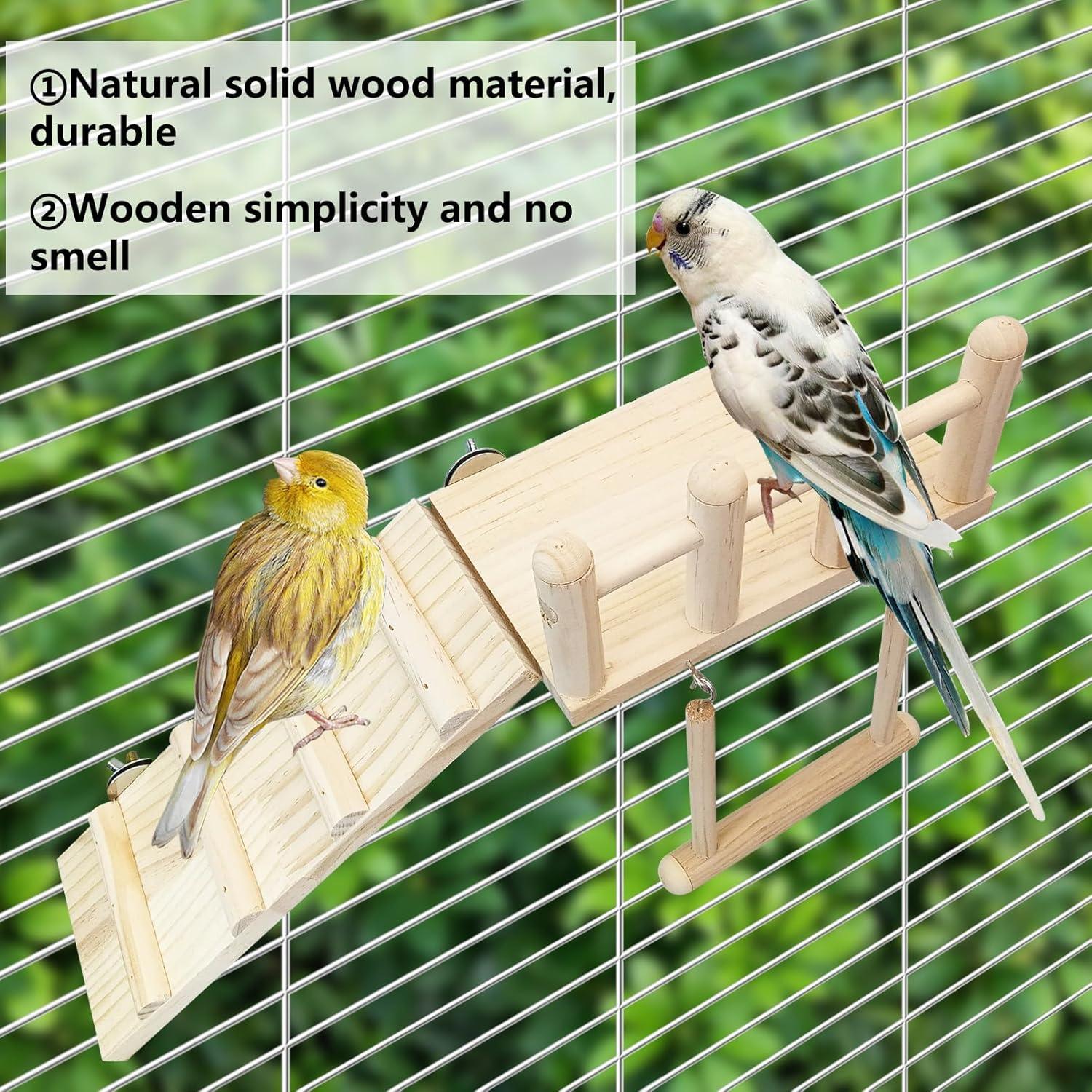 Juego de Juguetes para Aves 13 Pcs Hamiledyi - Columpio y Perchas