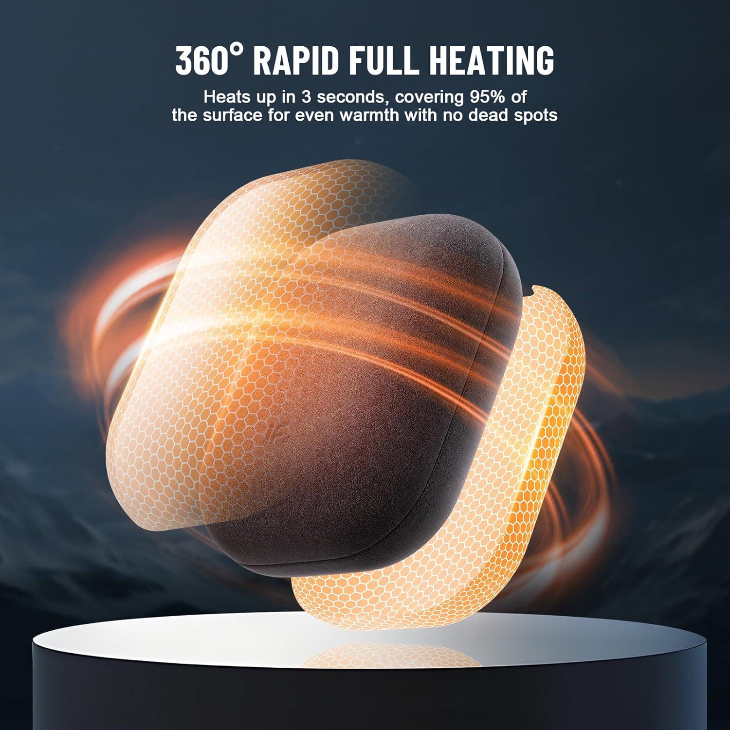 Calentador de Manos Recargable TRUNYEE MHW 4000mAh Negro