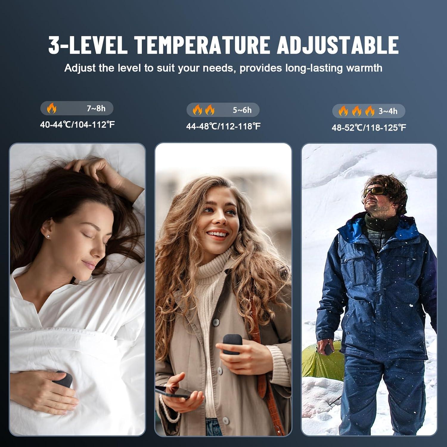 Calentador de Manos Recargable TRUNYEE MHW 4000mAh Negro