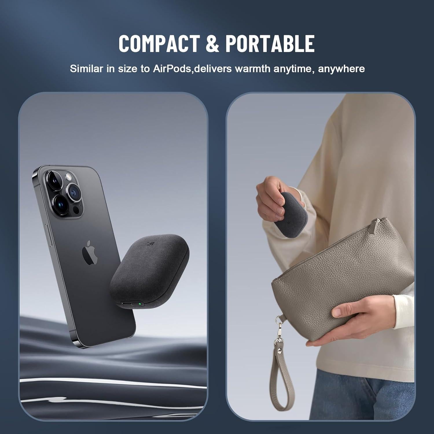 Calentador de Manos Recargable TRUNYEE MHW 4000mAh Negro