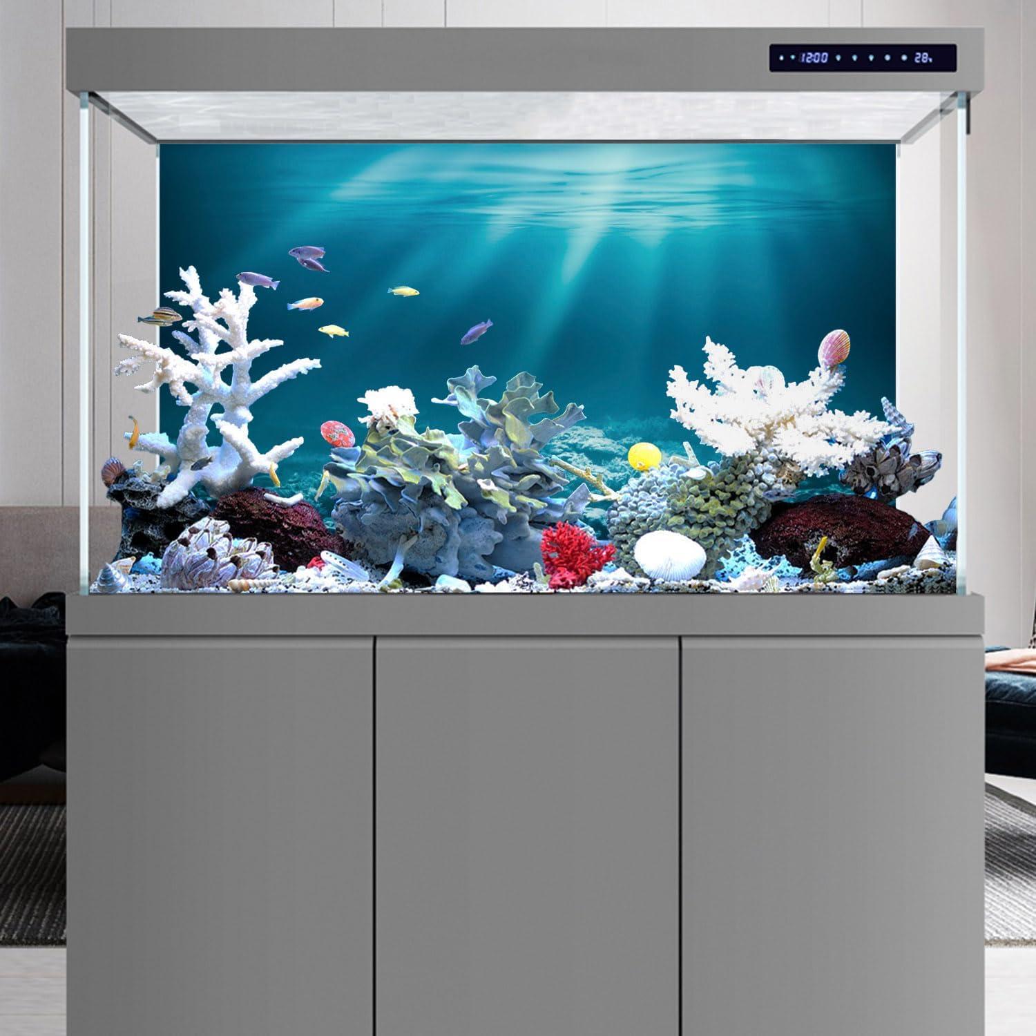 Fondo de Acuario 60x30 cm AWERT Tema Submarino HD