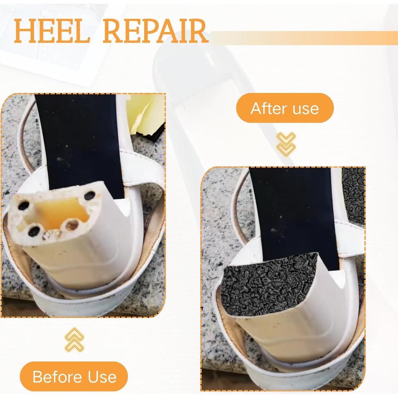 Hoja de Suela de Goma HuanQiu para Reparación de Tacones 6x6cm