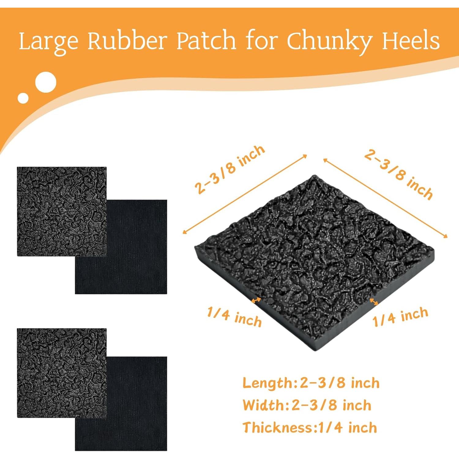 Hoja de Suela de Goma HuanQiu para Reparación de Tacones 6x6cm