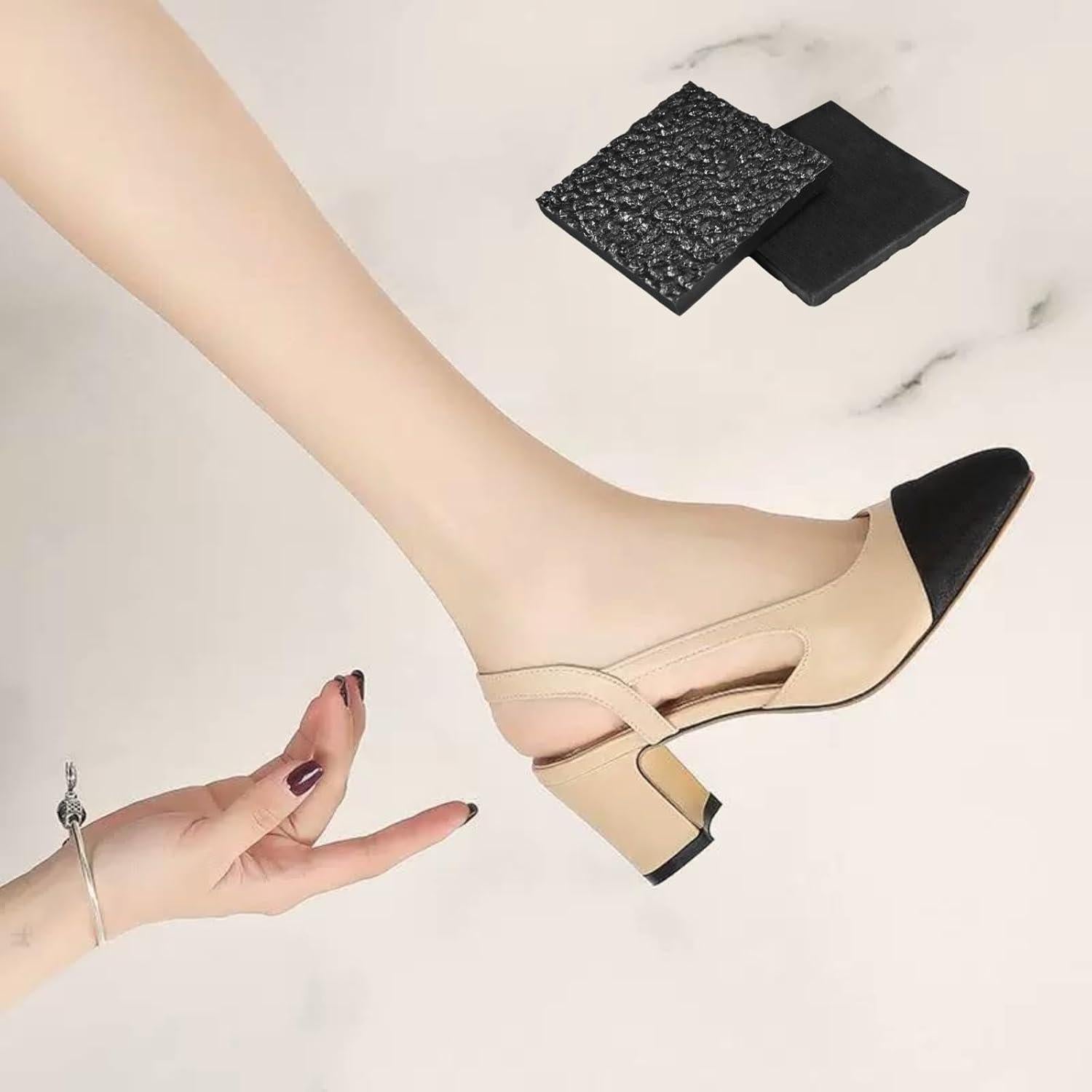 Hoja de Suela de Goma HuanQiu para Reparación de Tacones 6x6cm