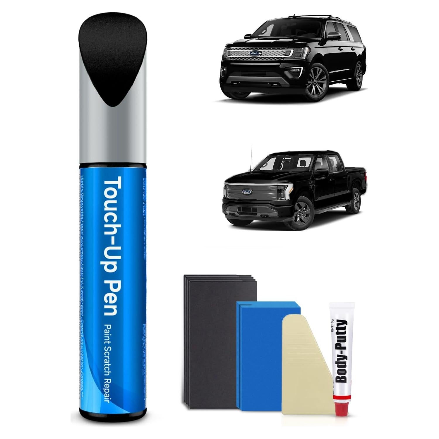 Kit de pintura de retoque metálico negro ágata RSACET 12.1ml