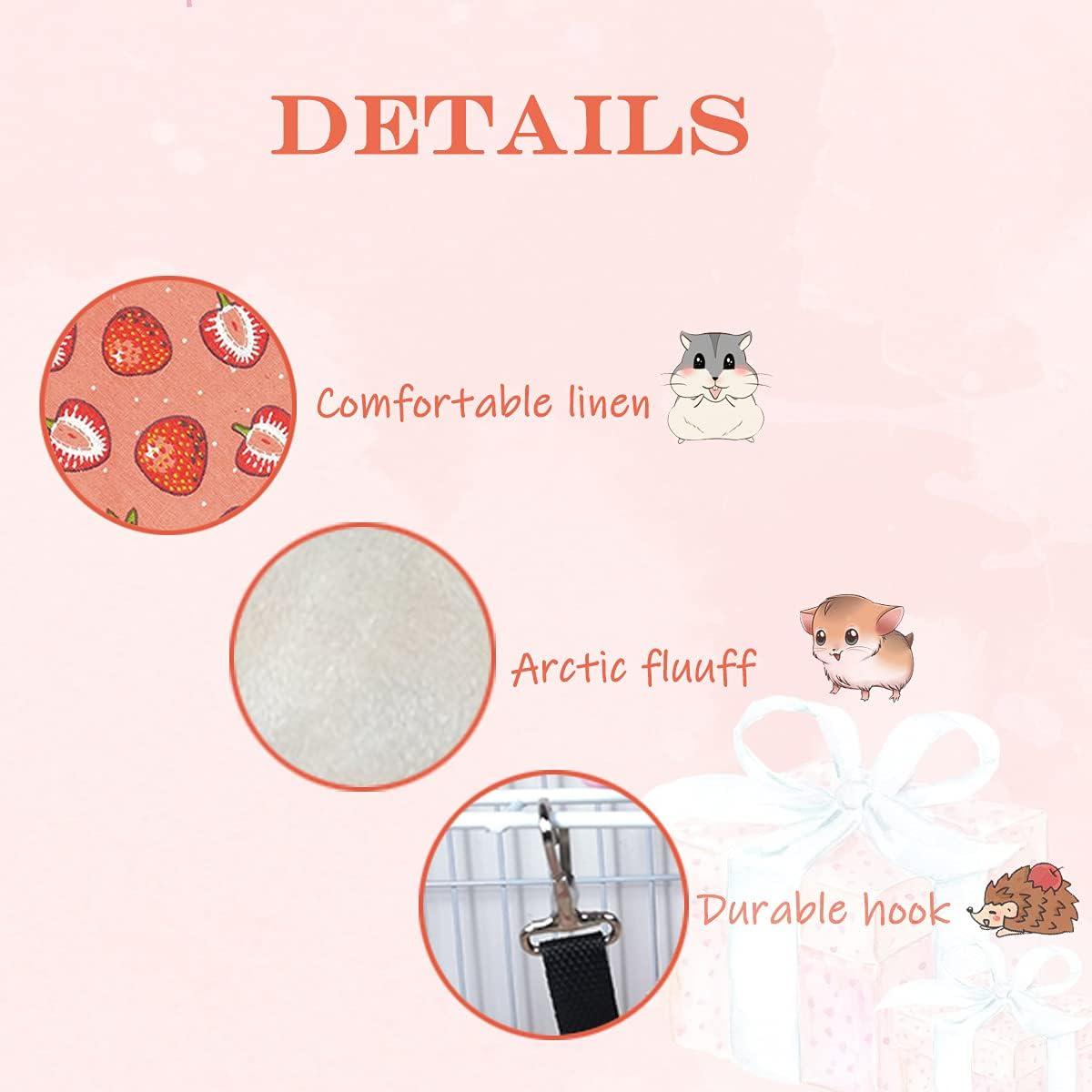 Hamaca Colgante para Mascotas LEFTSTARER Fresa 35.1cm x 35.1cm