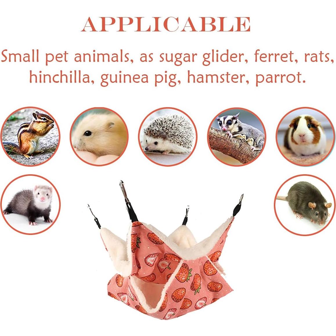 Hamaca Colgante para Mascotas LEFTSTARER Fresa 35.1cm x 35.1cm