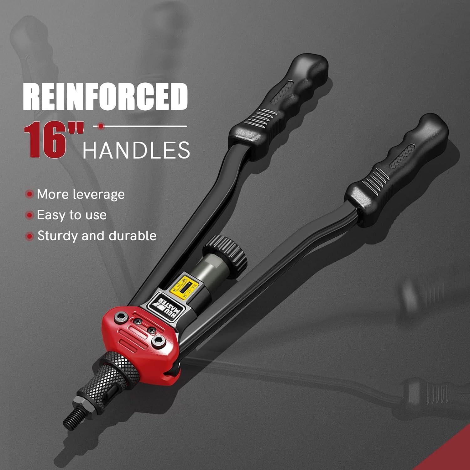 Kit de Herramienta de Tuerca Remachada NEU MASTER 16" 192 Piezas