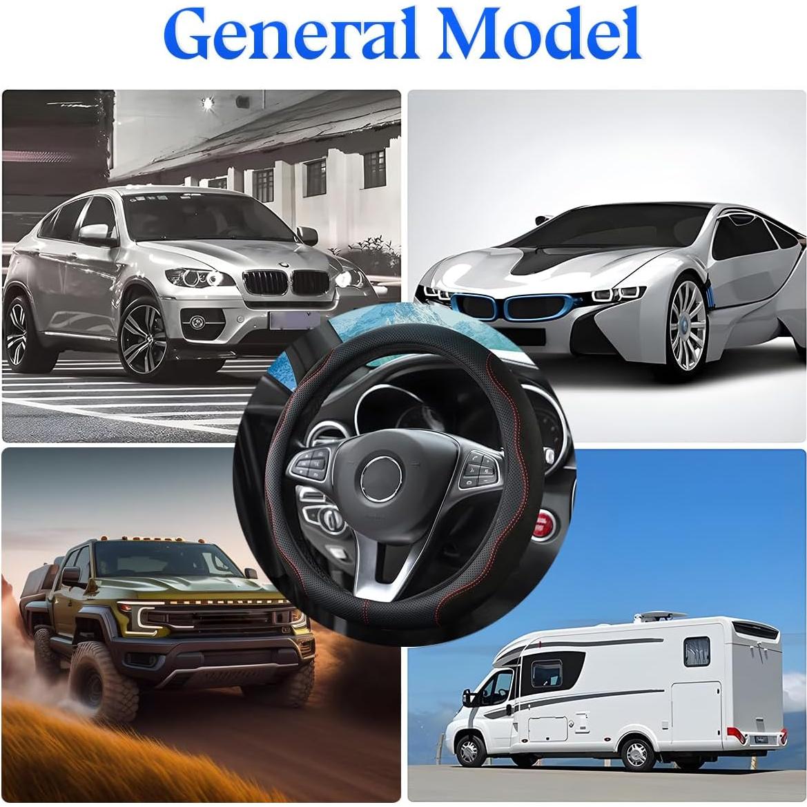 Cubierta de Volante Zipelo 37-38 cm Antideslizante Negro