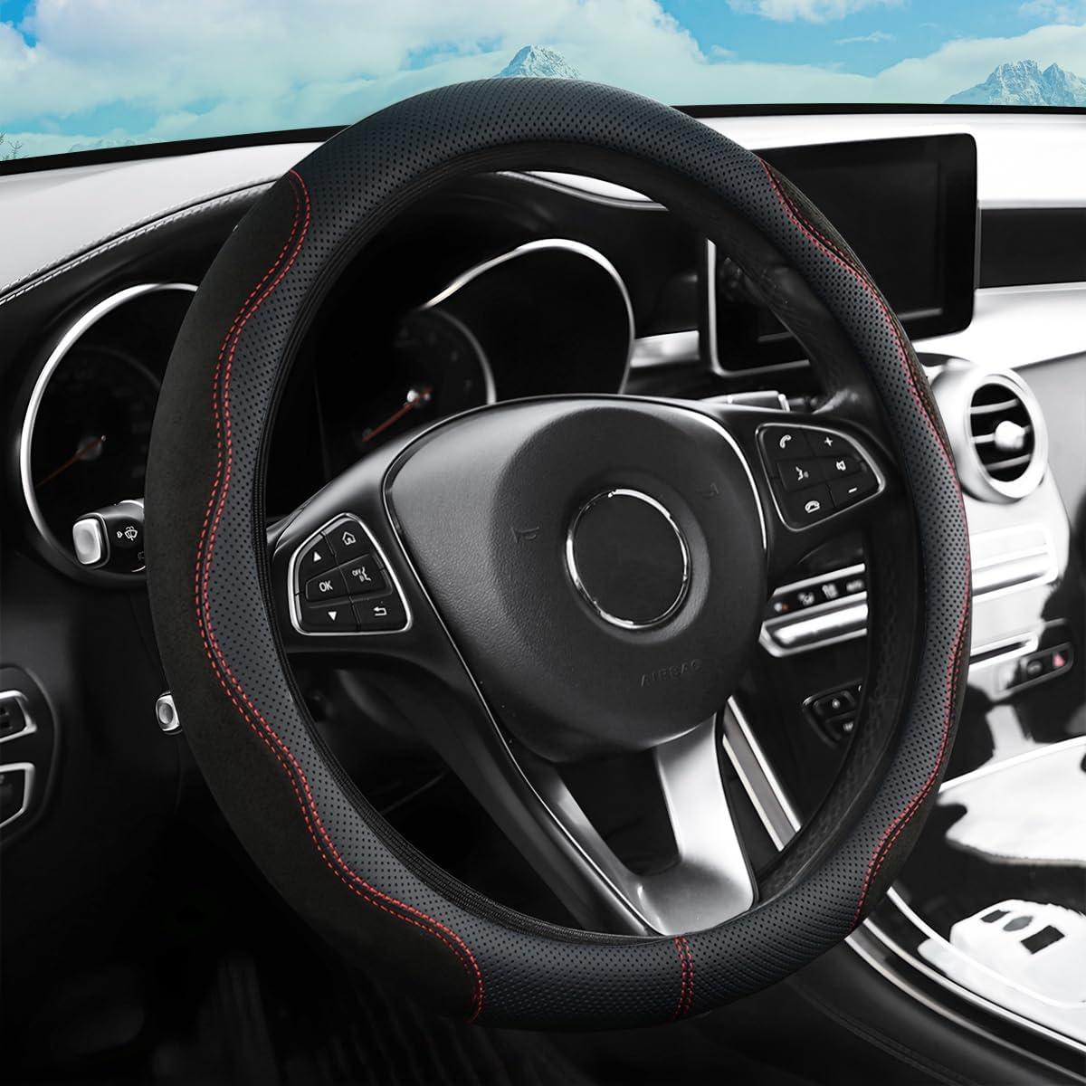 Cubierta de Volante Zipelo 37-38 cm Antideslizante Negro