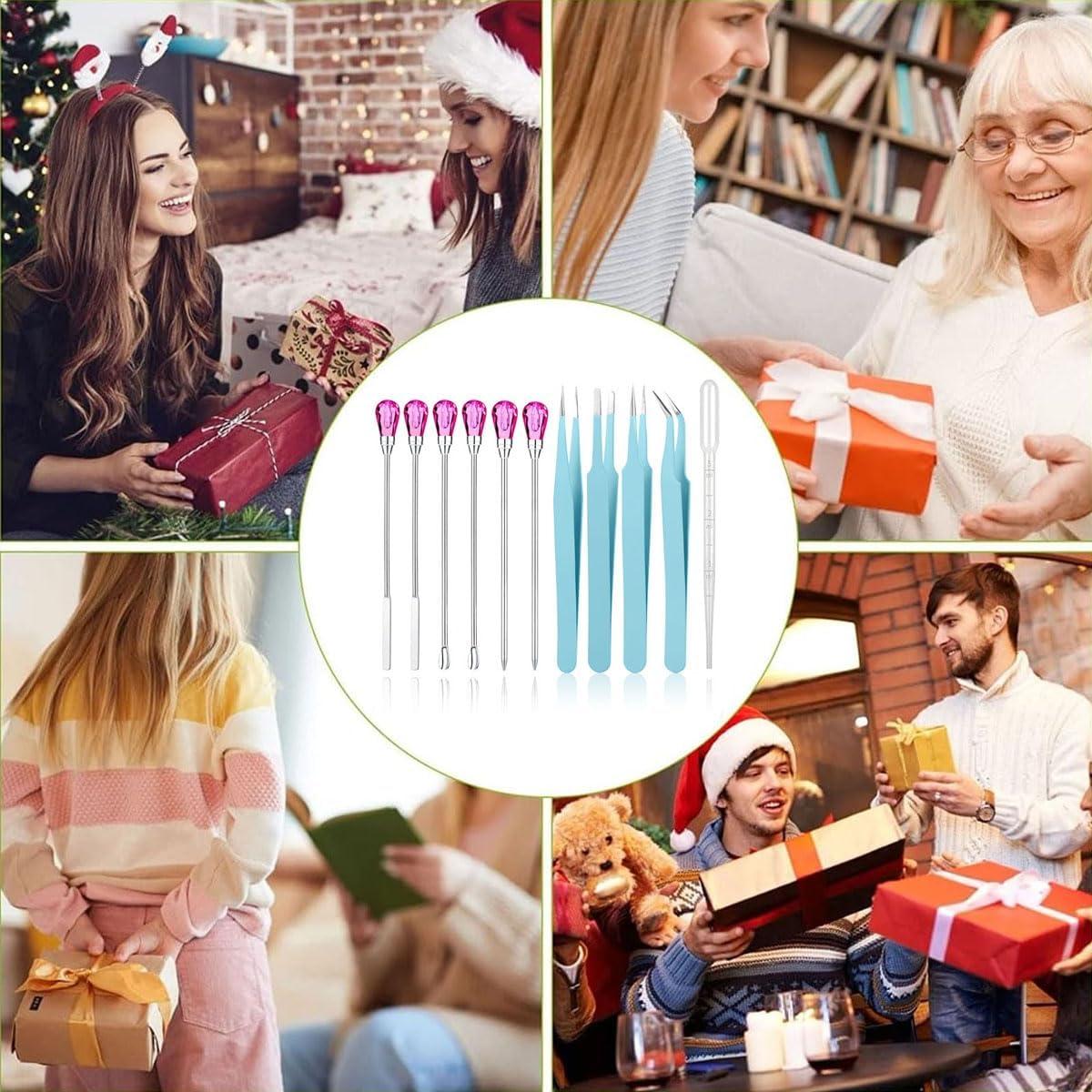 Juego de Herramientas de Resina MSDADA 11 Pcs - Cian