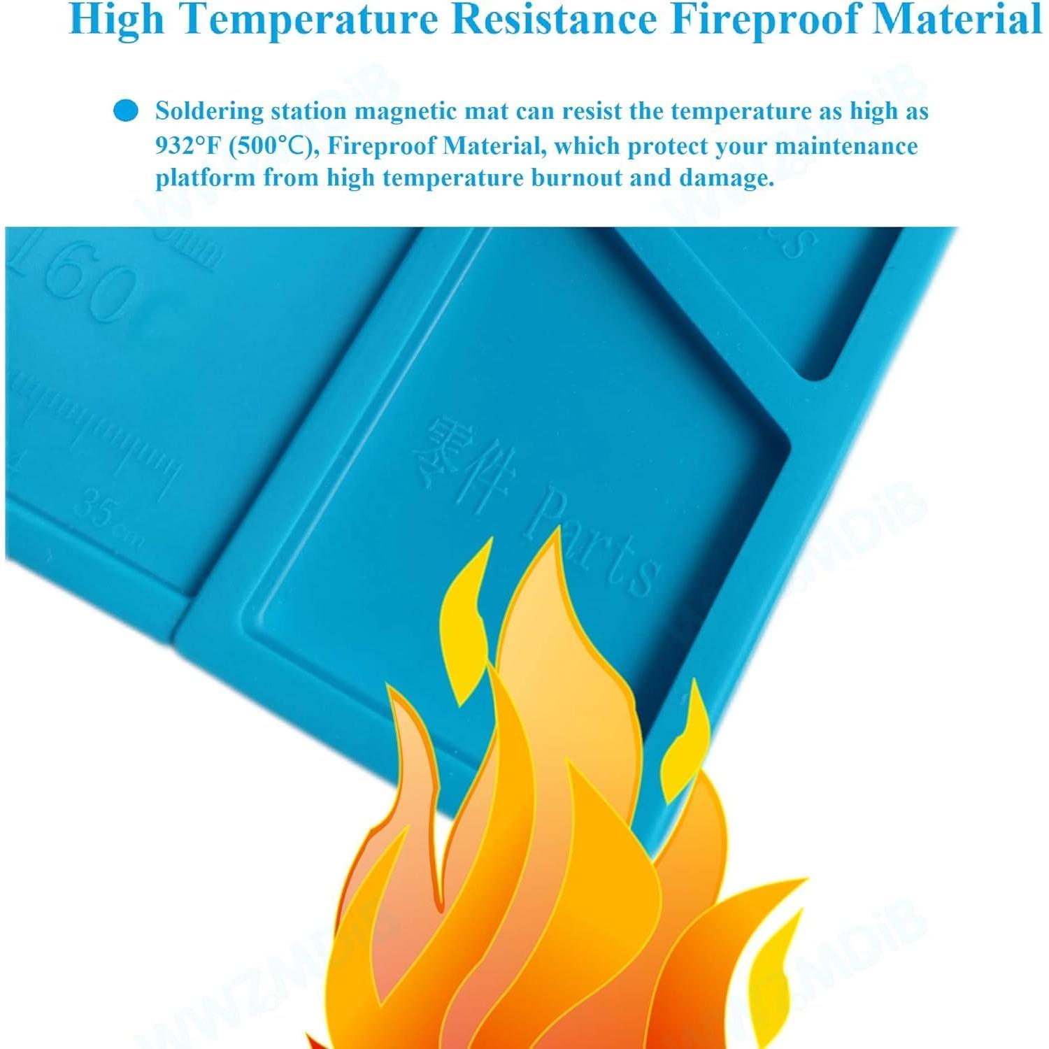 Alfombrilla de Trabajo de Silicona WWZMDiB S-130 30x20cm