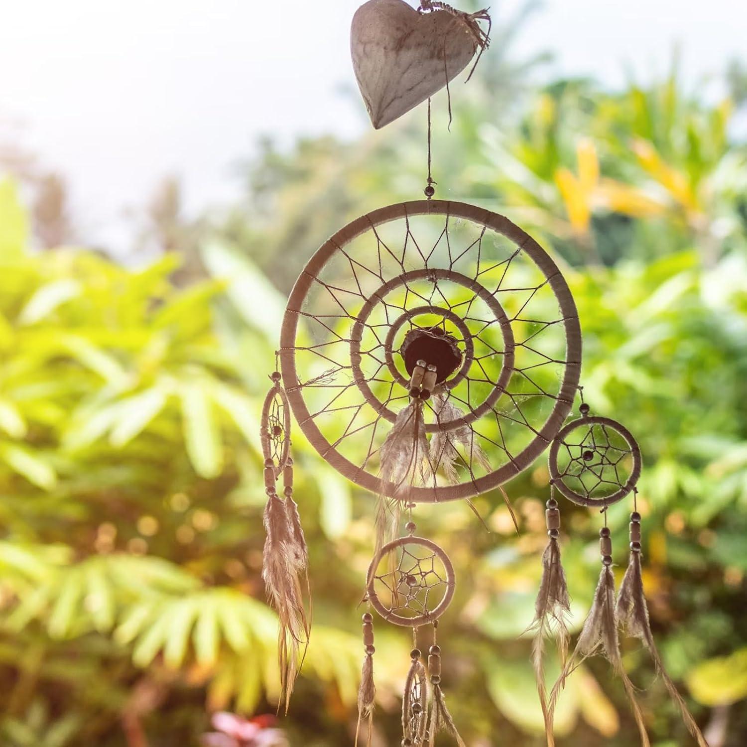 BigOtters 10 Aros Atrapa Sueños Metálicos Dorados 20 cm