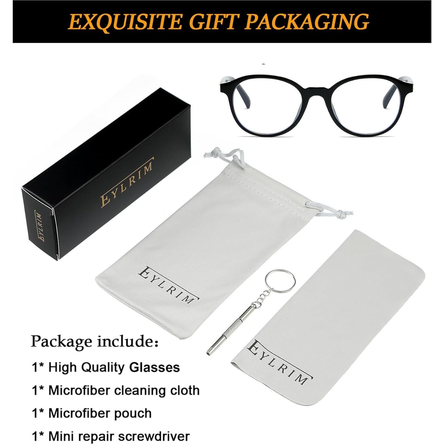 Gafas Redondas EYLRIM con Protección Luz Azul - Modelo EYL9916