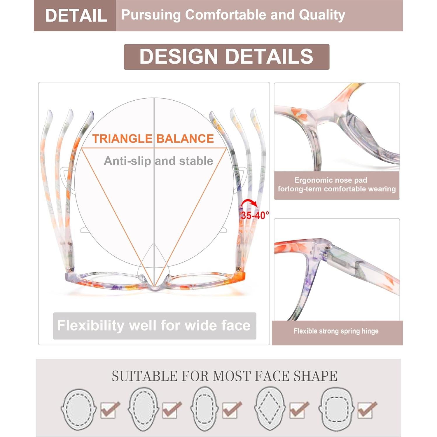 Gafas de lectura EYEURL Cat Eye para mujeres, 4 colores, bloqueo luz azul