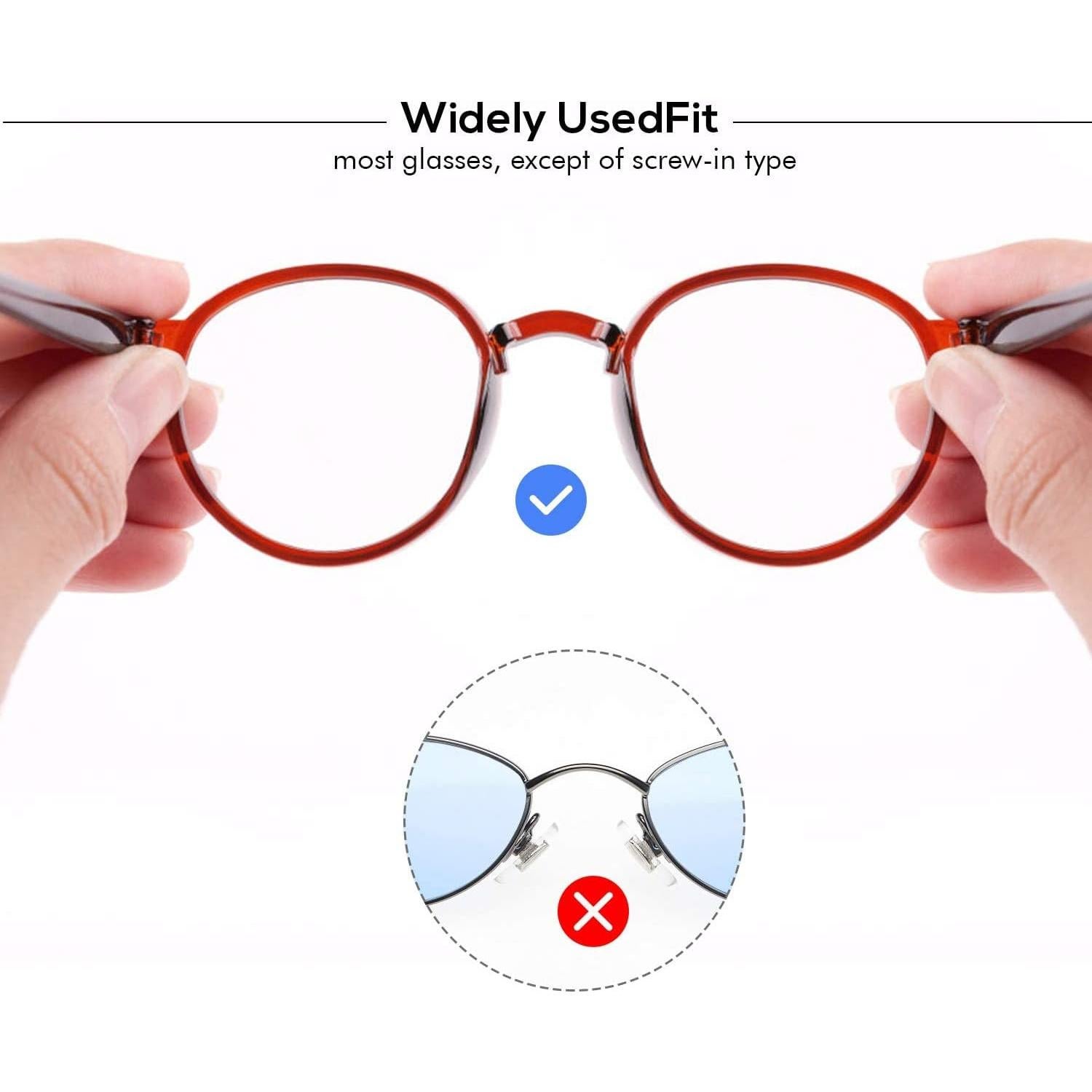 Almohadillas de nariz de silicona autoadhesivas 2.5mm SMARTTOP - 10 pares