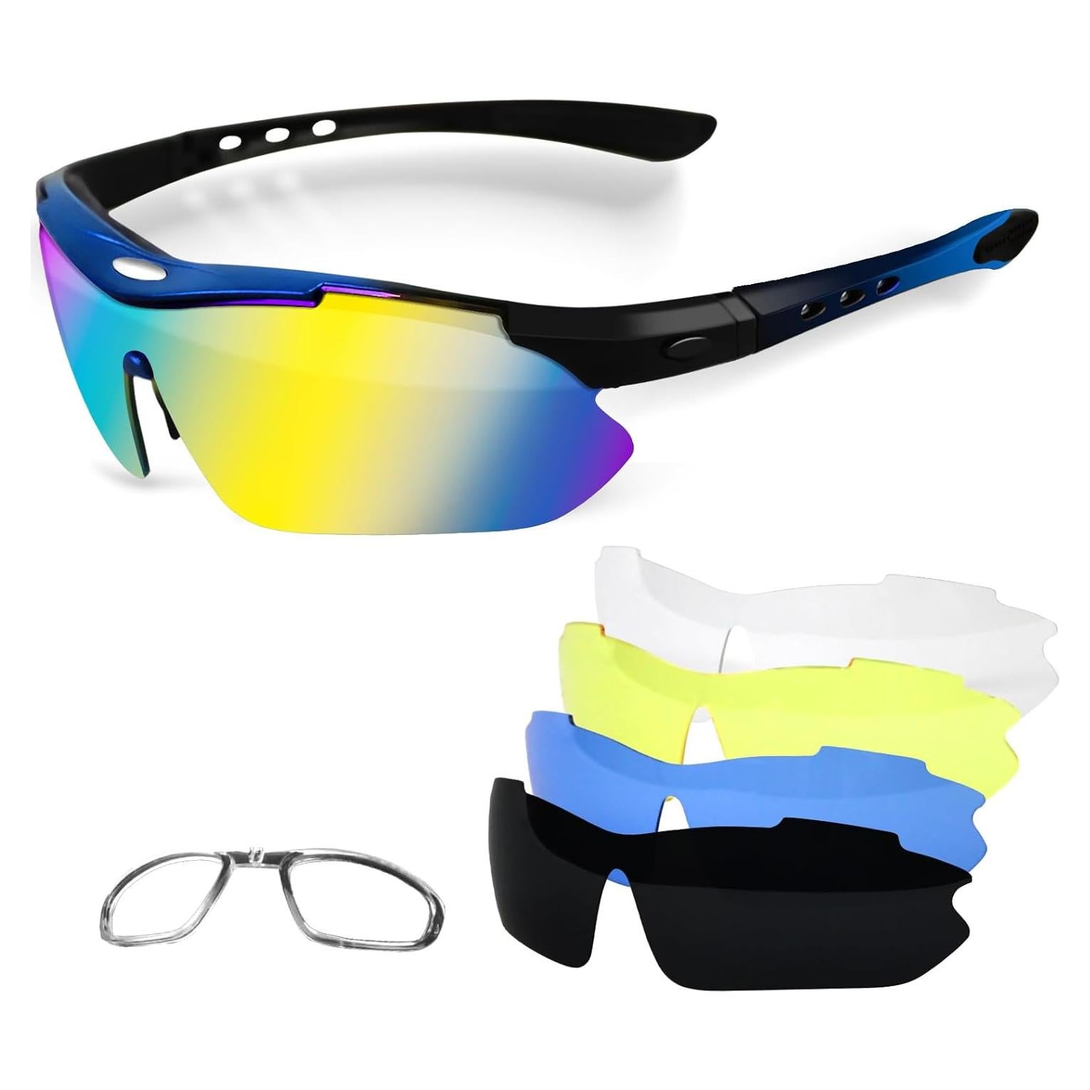 Gafas de Ciclismo Polarizadas UV400 con 5 Lentes Intercambiables