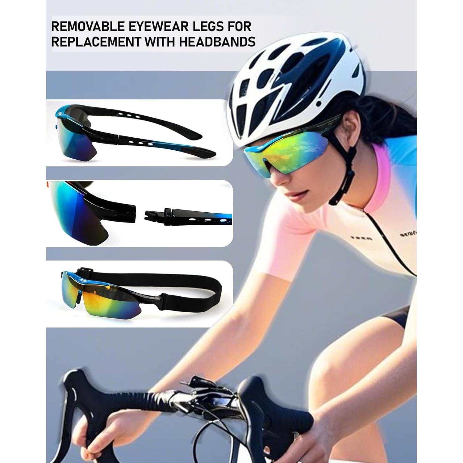 Gafas de Ciclismo Polarizadas UV400 con 5 Lentes Intercambiables