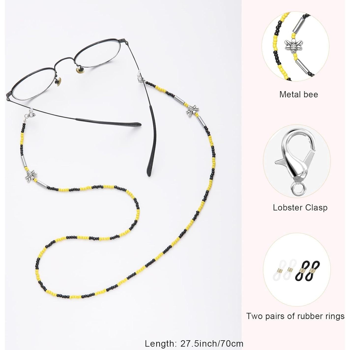 Cadena de Gafas de Cristal Gintei para Mujeres - Soporte Elegante