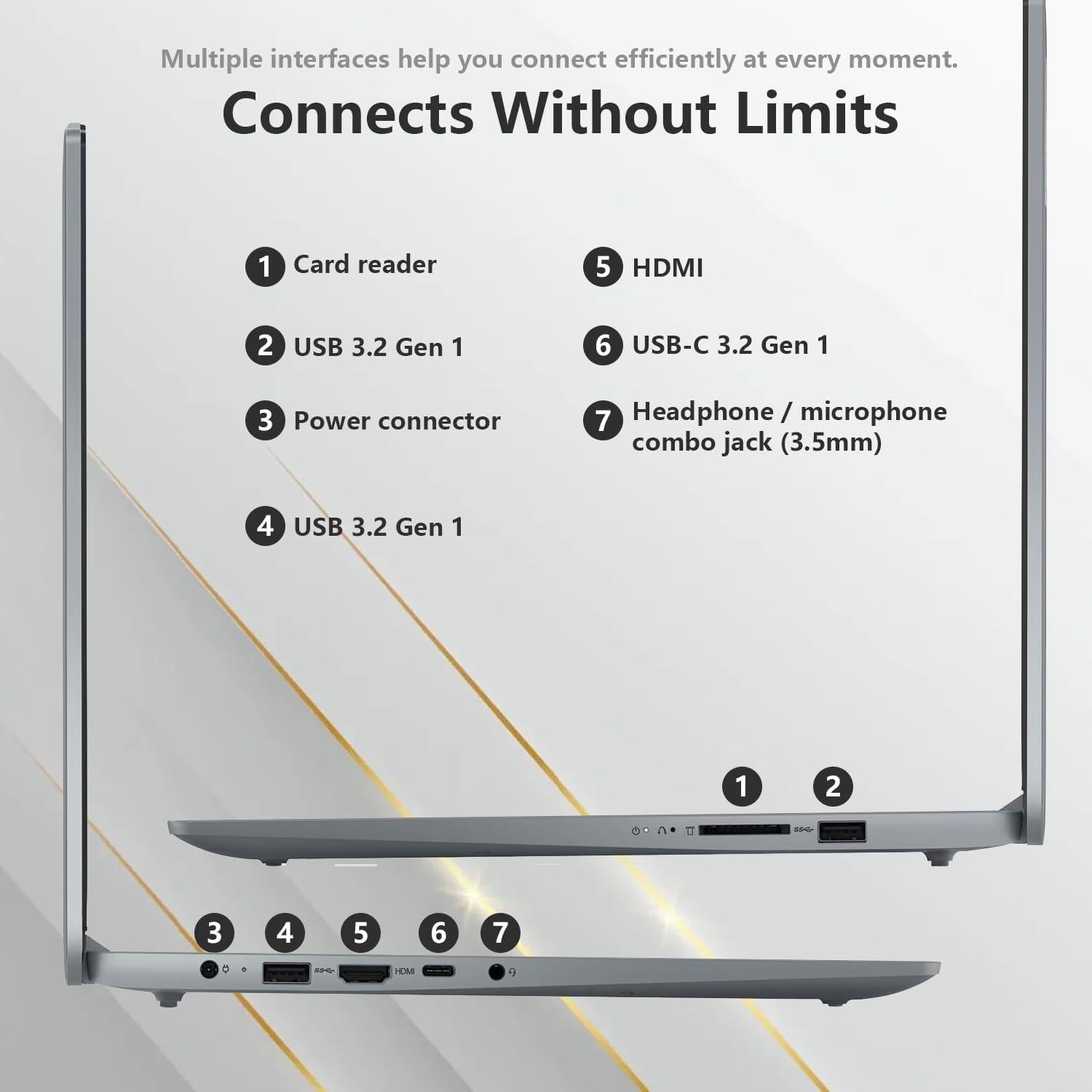 Laptop Lenovo IdeaPad Slim 3, 15.6" FHD, Ryzen 5, 16GB RAM, 1TB SSD