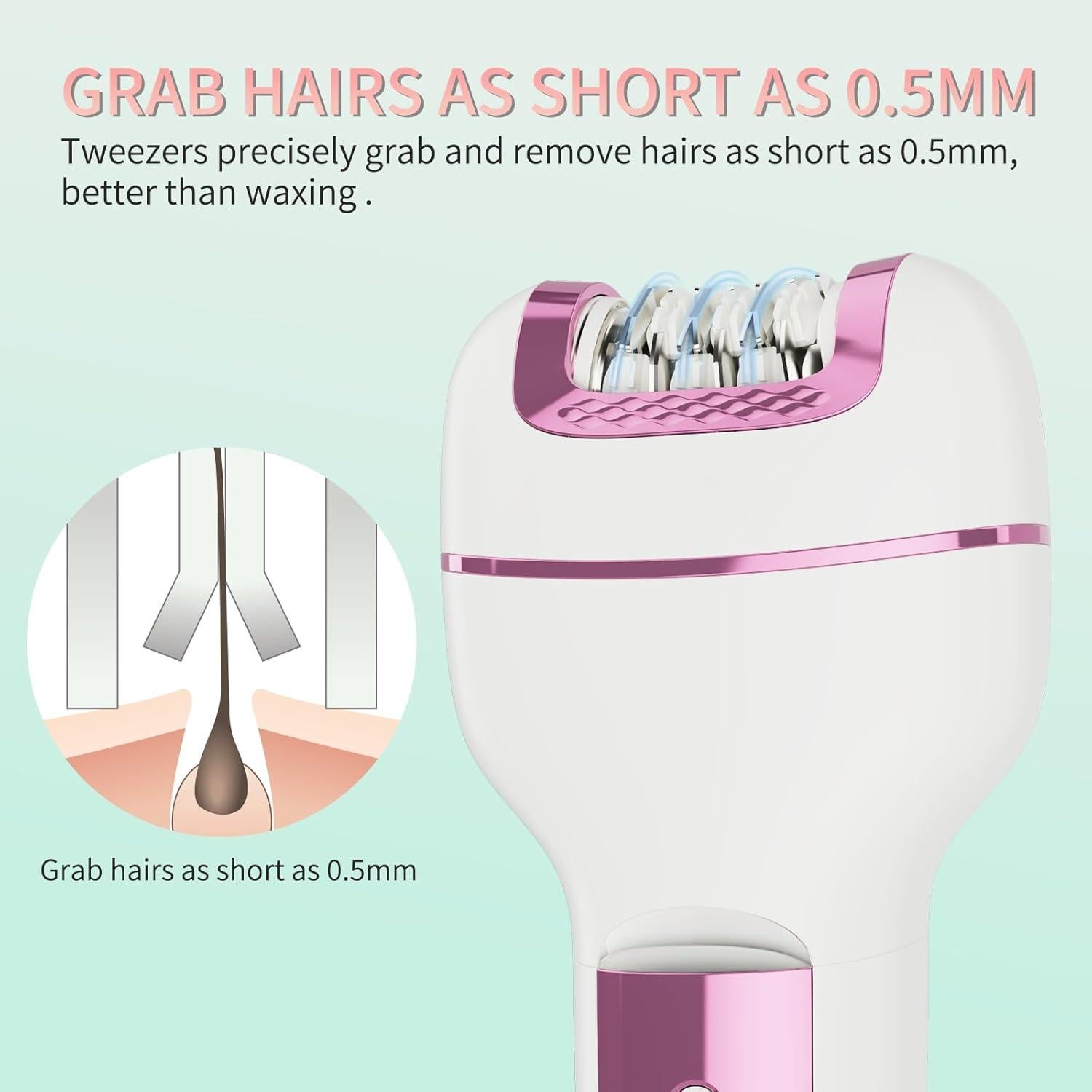 Epilador 3 en 1 Ourcec Rosa - Afeitadora y Removedor de Callos