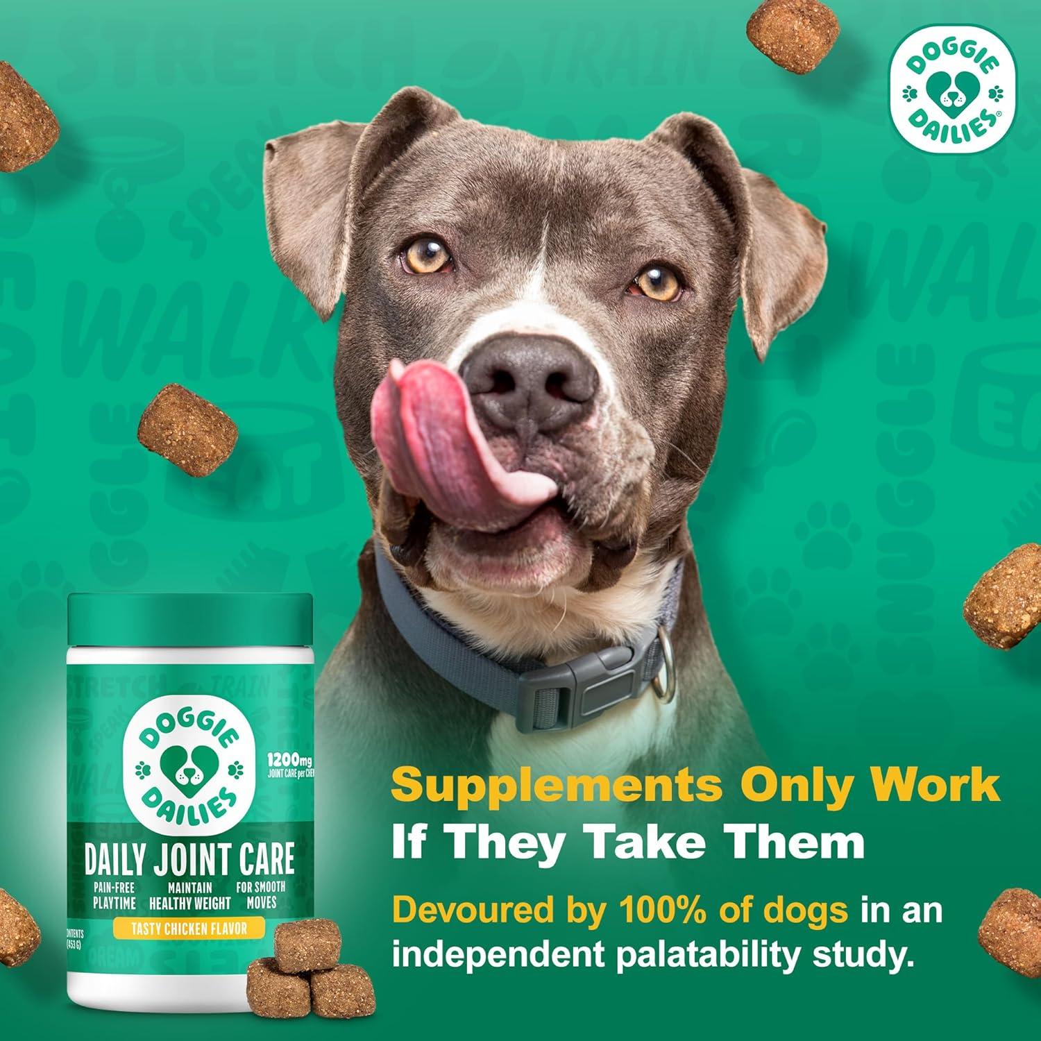 Suplemento Articular para Perros Doggie Dailies - Pollo 120 Masticables