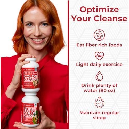 Health Plus Super Colon Cleanse 60 Cápsulas Detox Digestivo