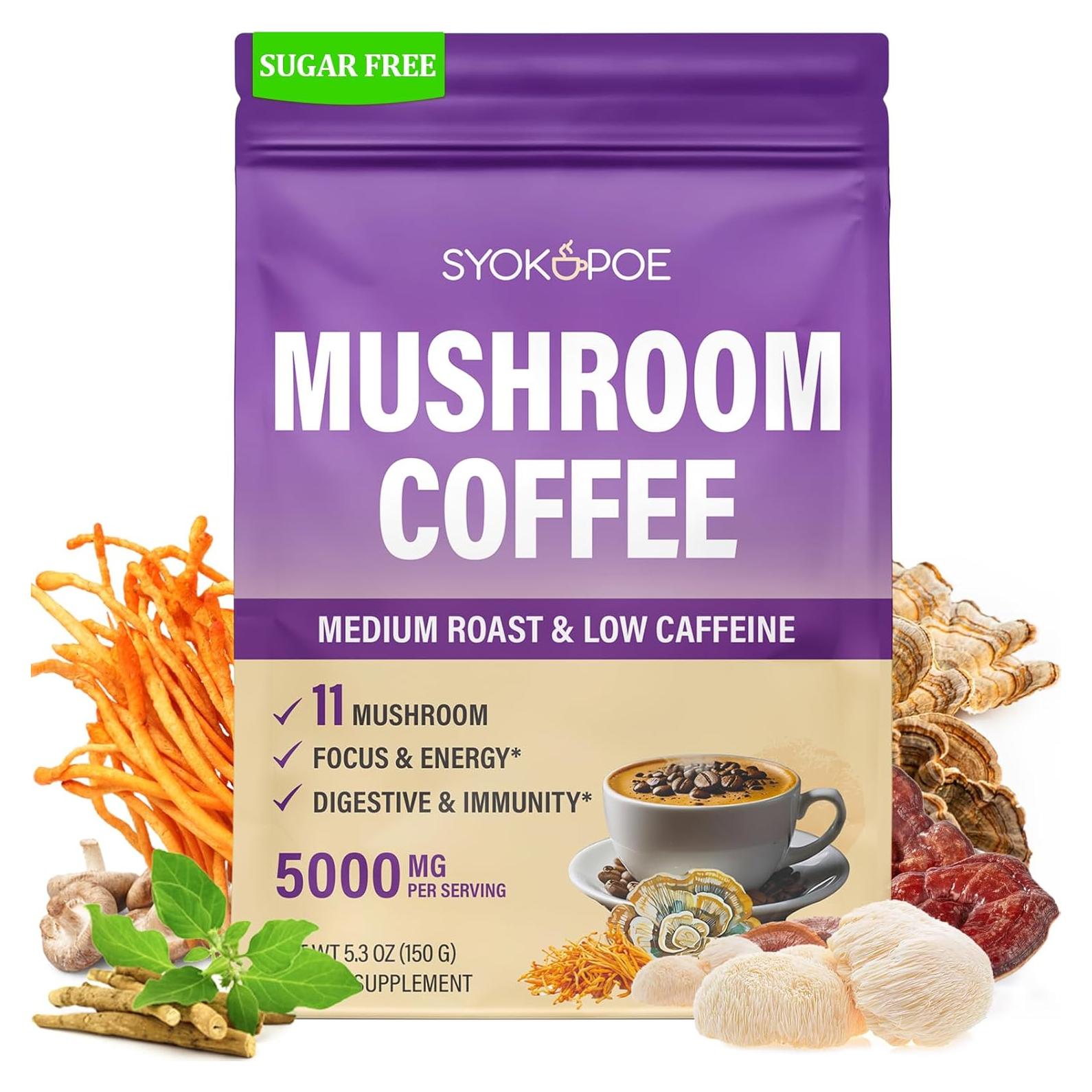 Café de Hongo Orgánico Syokupoe 150g - 11 Hongos + 8 Adaptógenos