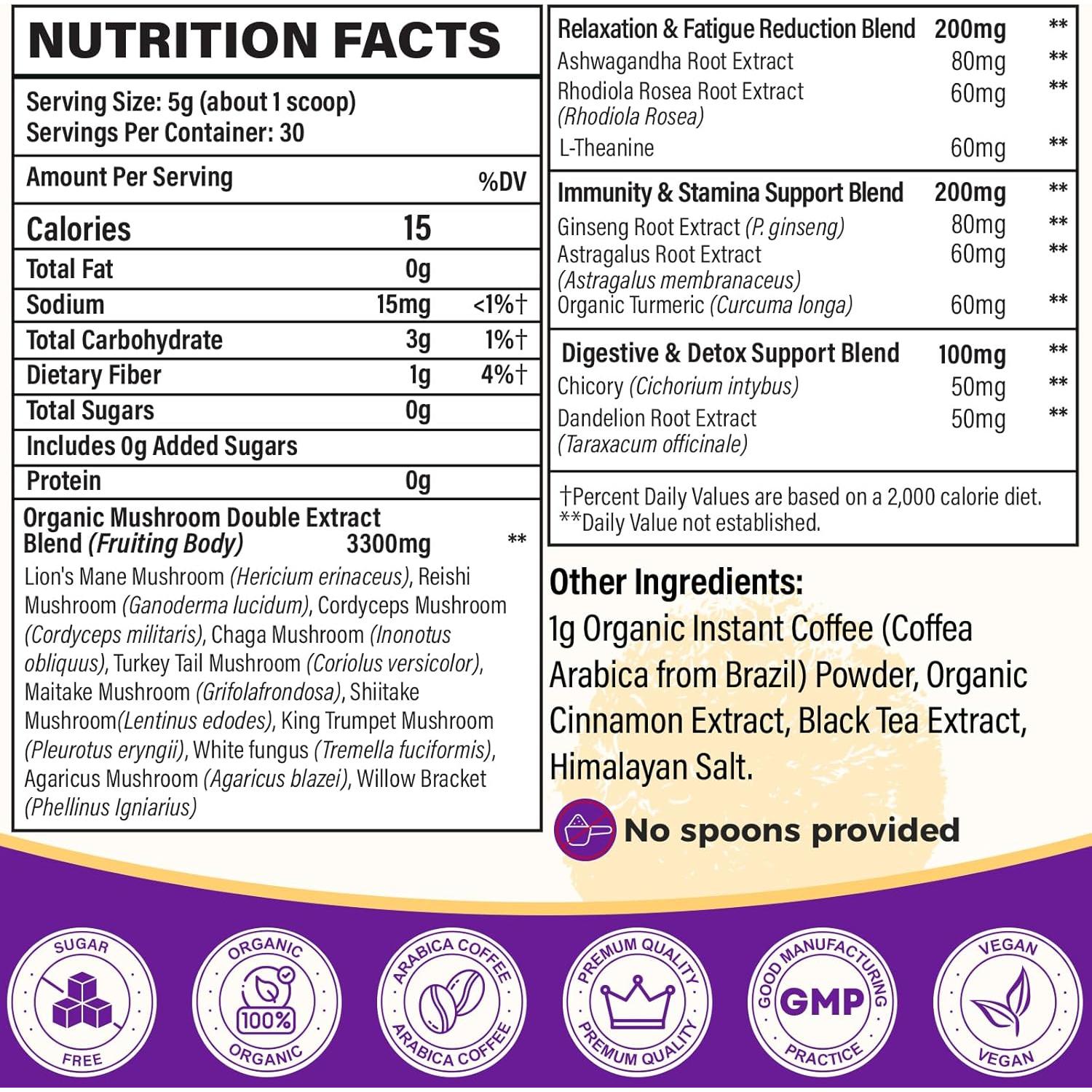 Café de Hongo Orgánico Syokupoe 150g - 11 Hongos + 8 Adaptógenos