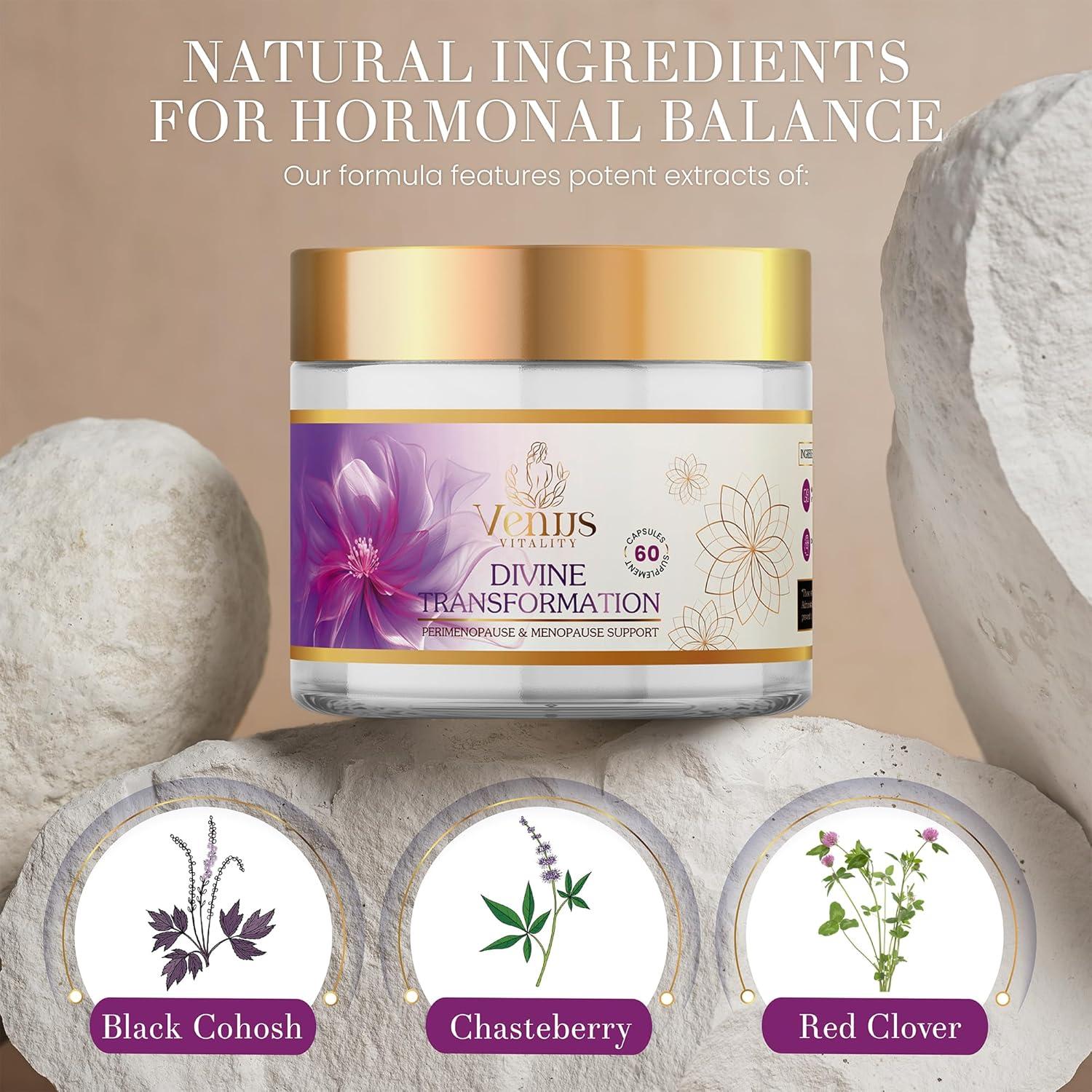 Suplemento Cohosh Negro Venus Vitality 30 Cápsulas para Menopausia