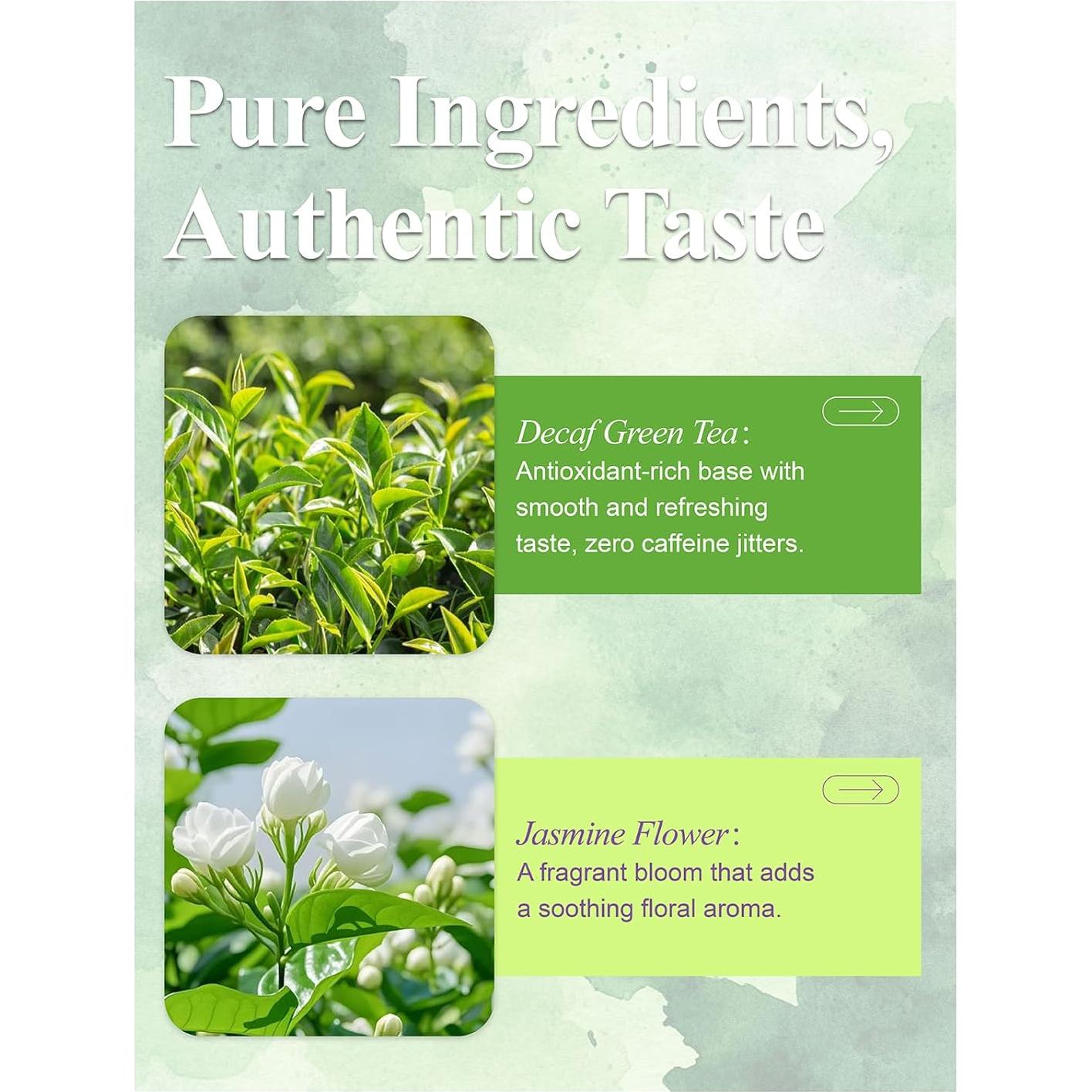 Té Verde Jazmín Descafeinado Loomica - 20 Bolsitas Suaves