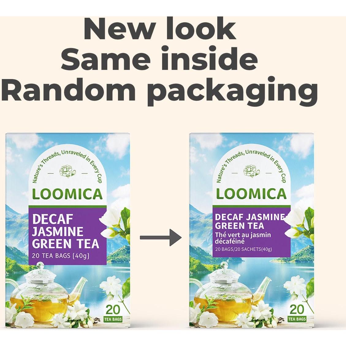 Té Verde Jazmín Descafeinado Loomica - 20 Bolsitas Suaves