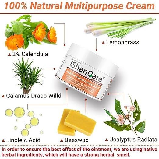 Crema para Úlceras Diabéticas iShanCare 50g - Alivio Rápido
