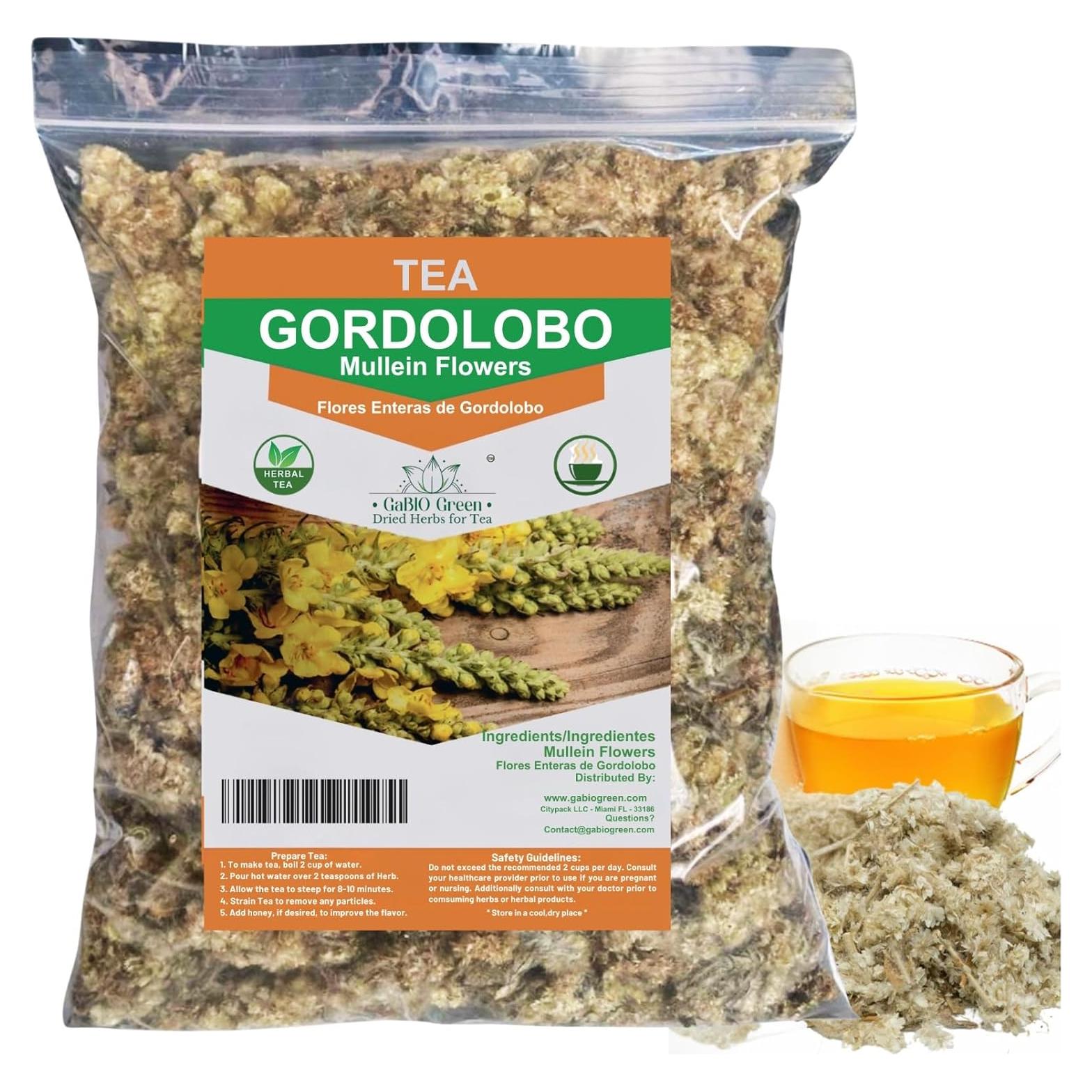 Flores Secas de Gordolobo Gabiogreen 59g para Té Herbal