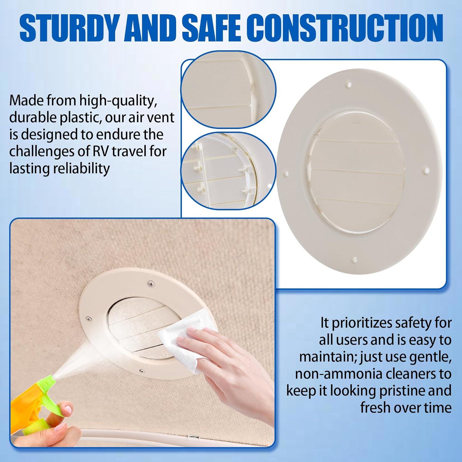 Paquete de 2 Cubiertas de Ventilación de Techo Calvana 16.5 cm