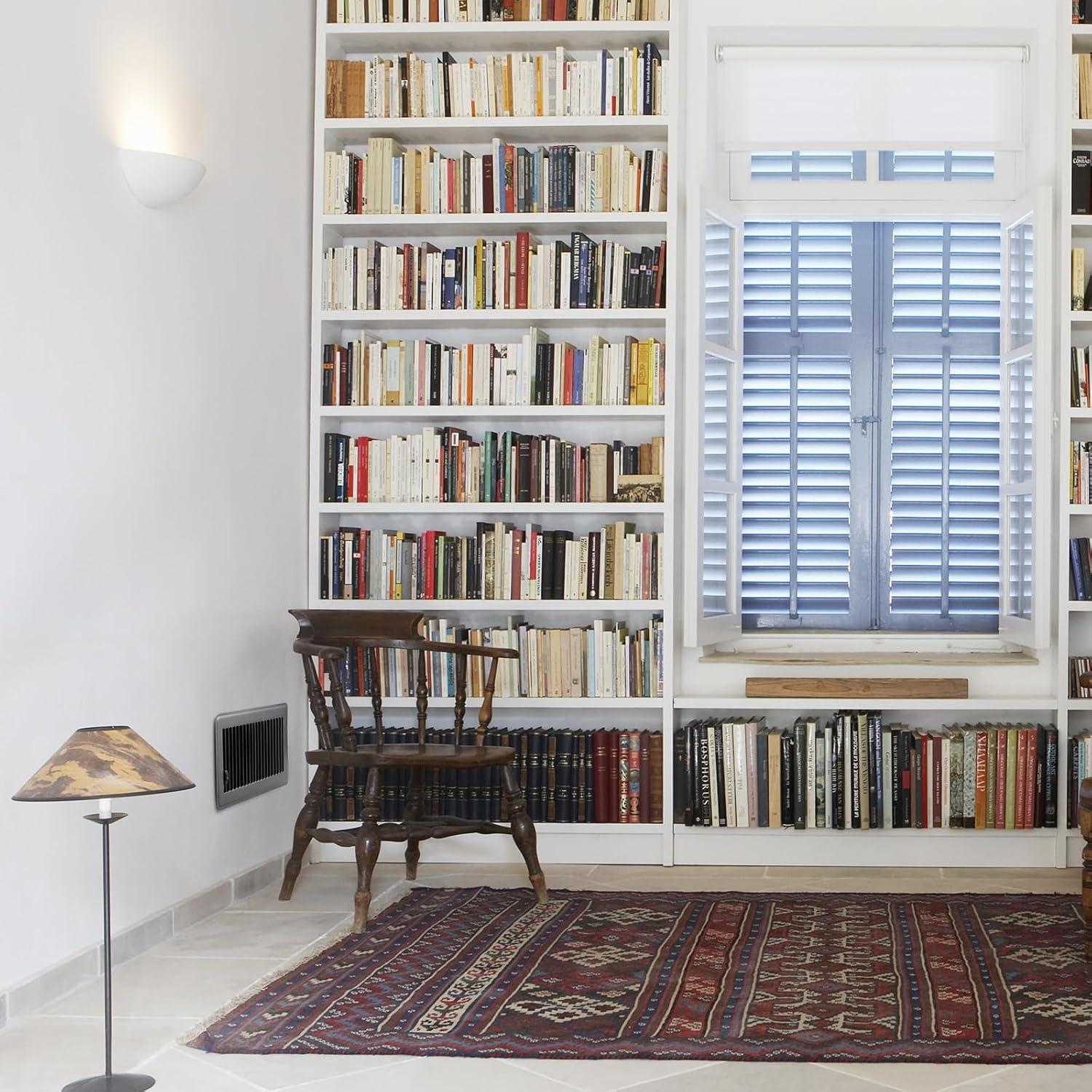 12 Cubiertas de Ventilación de Piso Fumete 4x10" Gris Oscuro