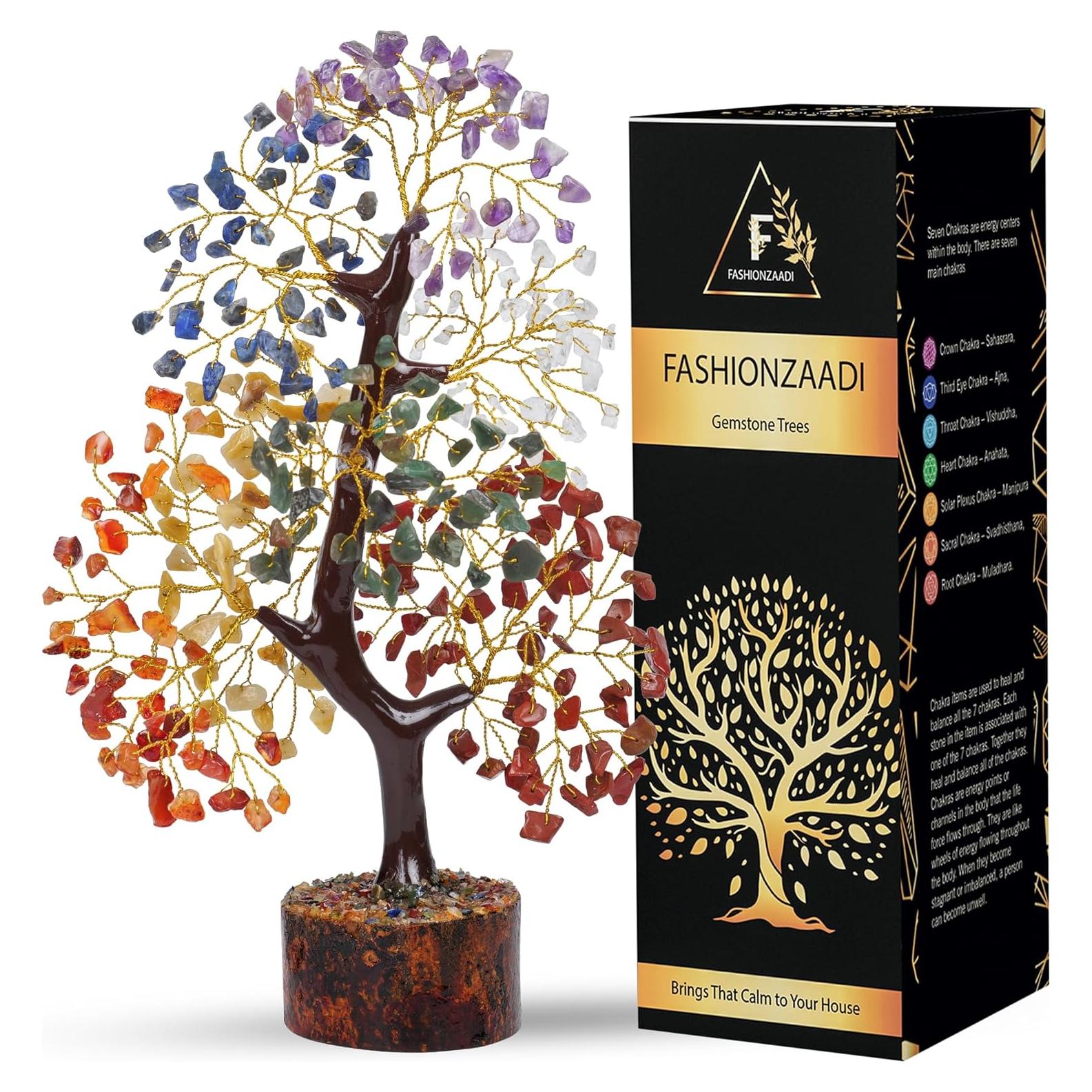 Árbol de la Vida 7 Chakras SUBYATH CRYSTAL 25 cm