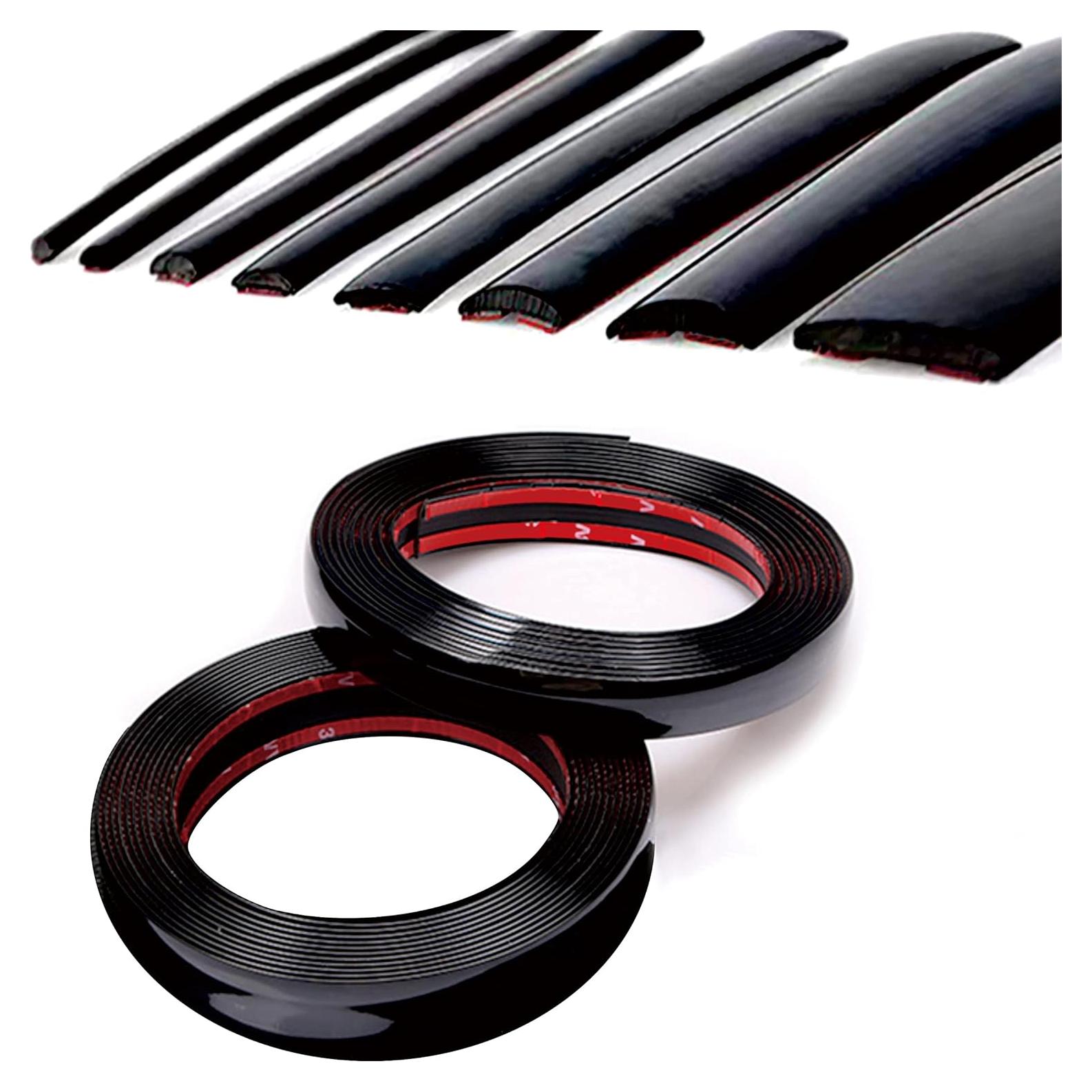 Moldura de Automóvil NANSH 16Ft Negra Brillante 25mm Universal