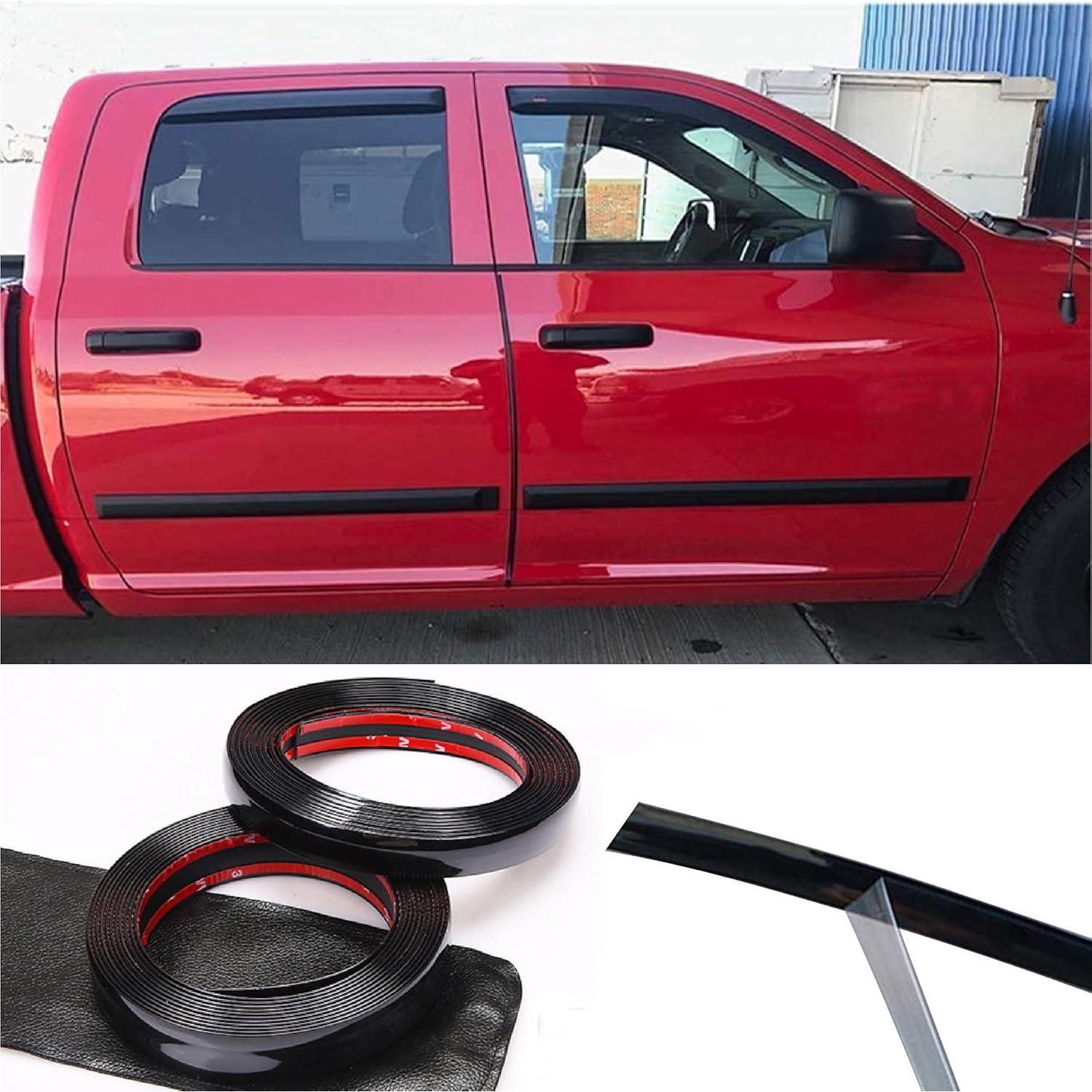 Moldura de Automóvil NANSH 16Ft Negra Brillante 25mm Universal