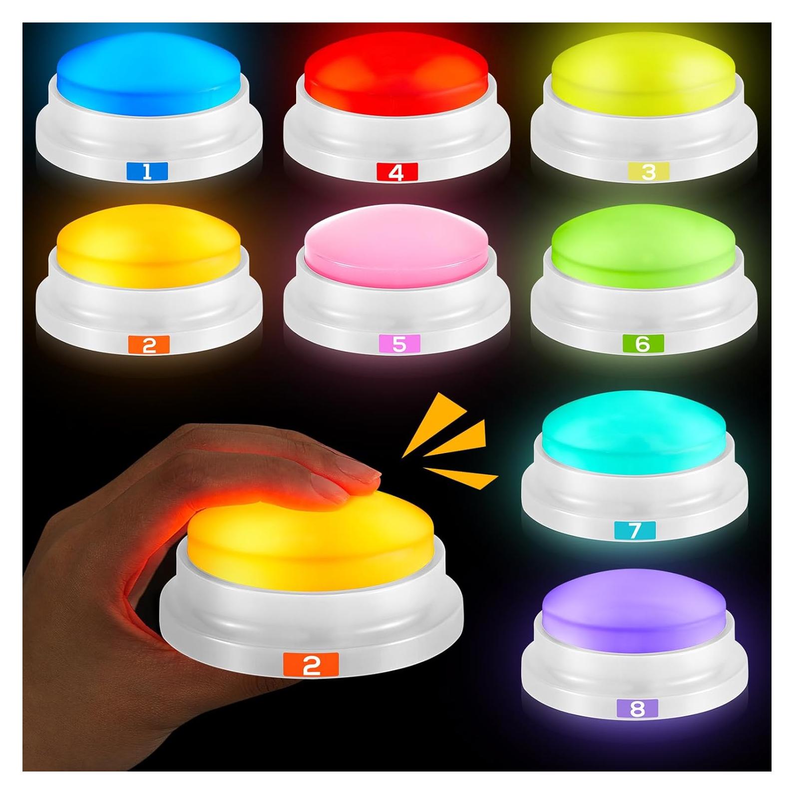 Zumbadores de Respuesta Grabables Xuhal - 8 Pcs Color Macaron