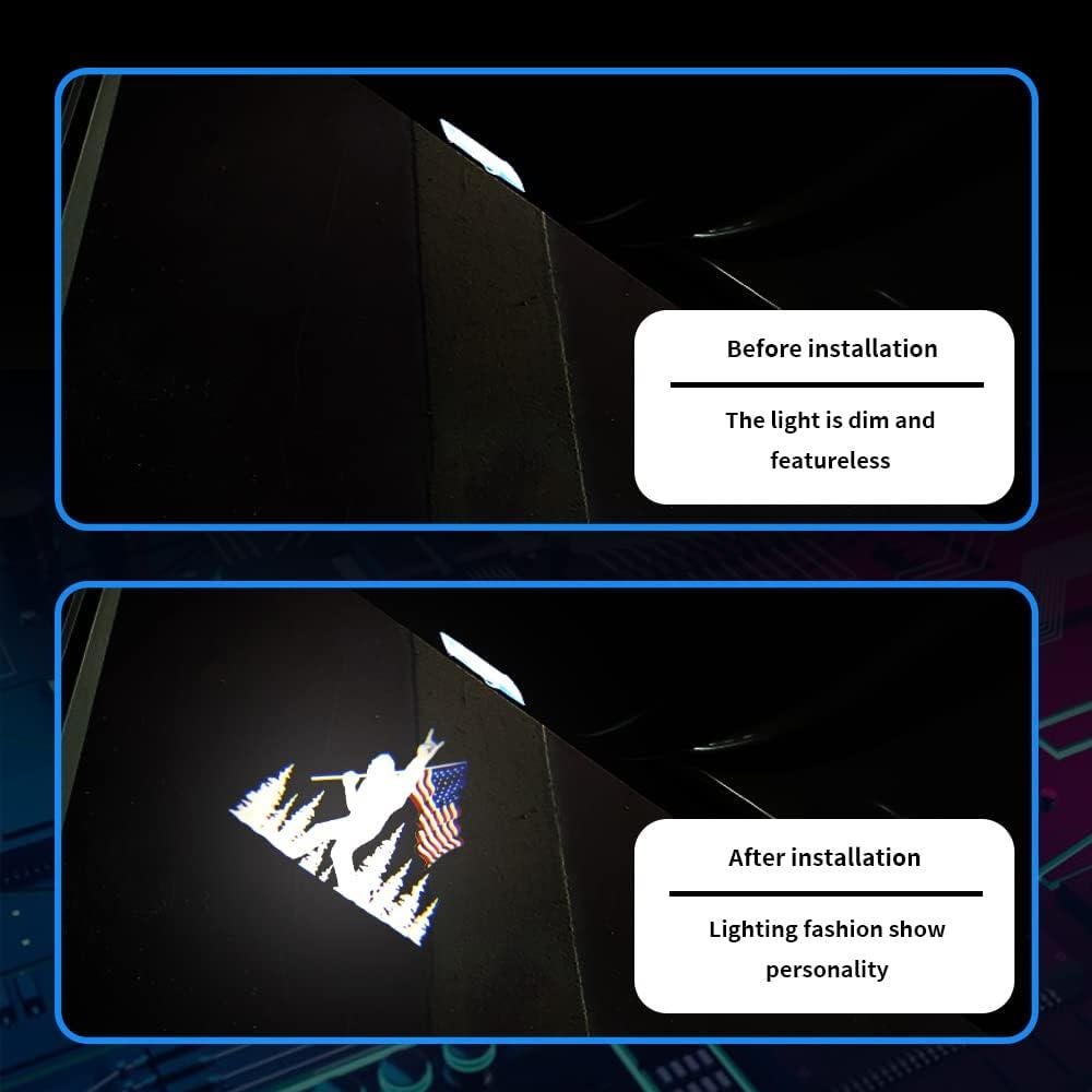 Kit 2 Pcs Luz Proyector LED de Coche Uunonaha - Impermeable