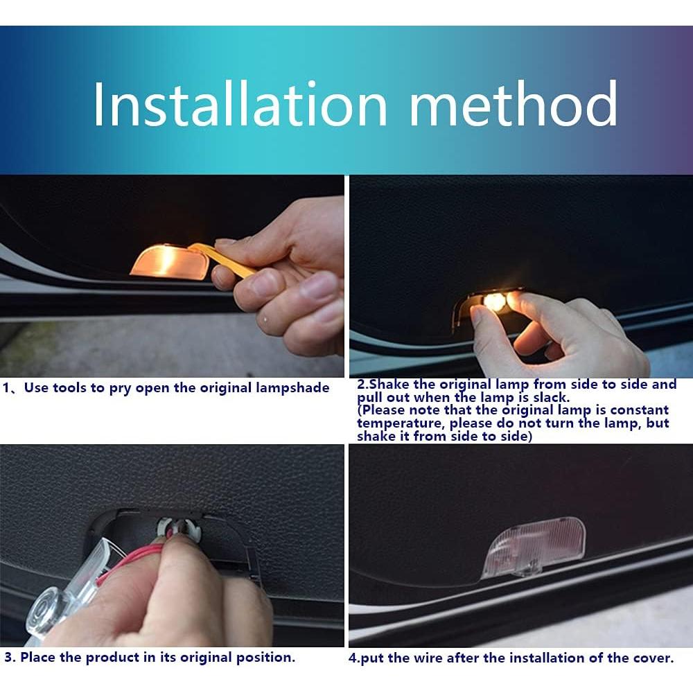 Kit 2 Pcs Luz Proyector LED de Coche Uunonaha - Impermeable