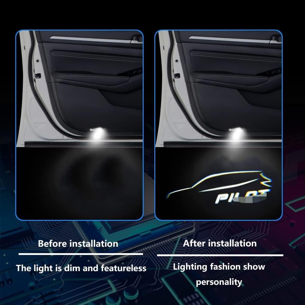 Luz Proyector LED de Puerta Sombra Uunonaha para Pilot 2009-2021