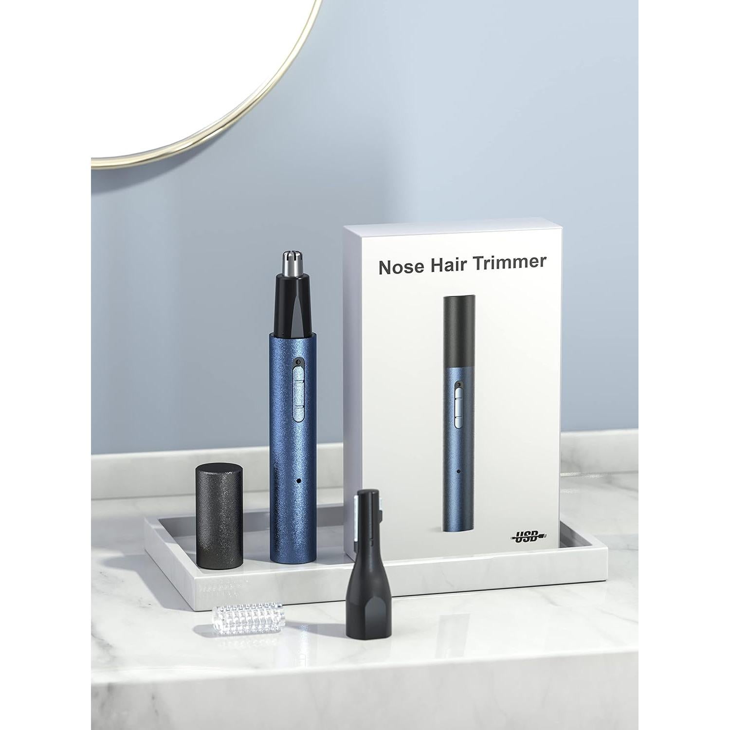 Recortador de Vello Nasal y Auricular AHHFEI USB Recargable