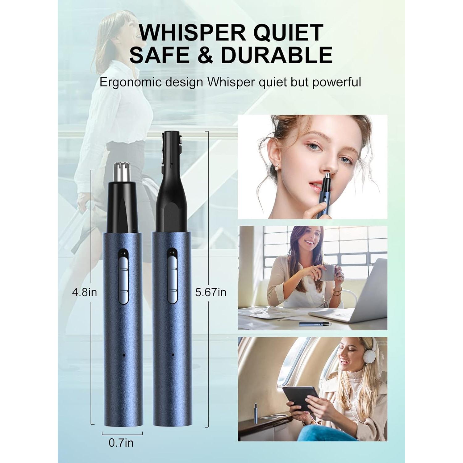 Recortador de Vello Nasal y Auricular AHHFEI USB Recargable