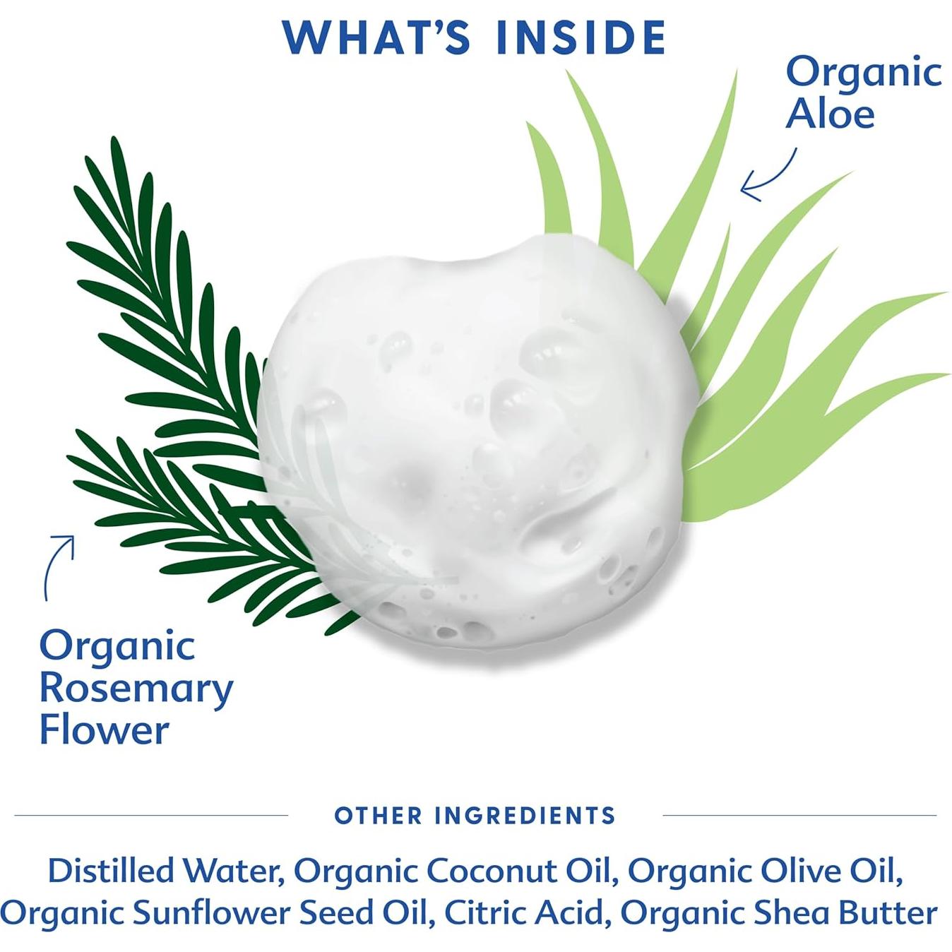 Jabón de Castilla Espumoso Motherlove 32 oz Orgánico Sin Fragancia