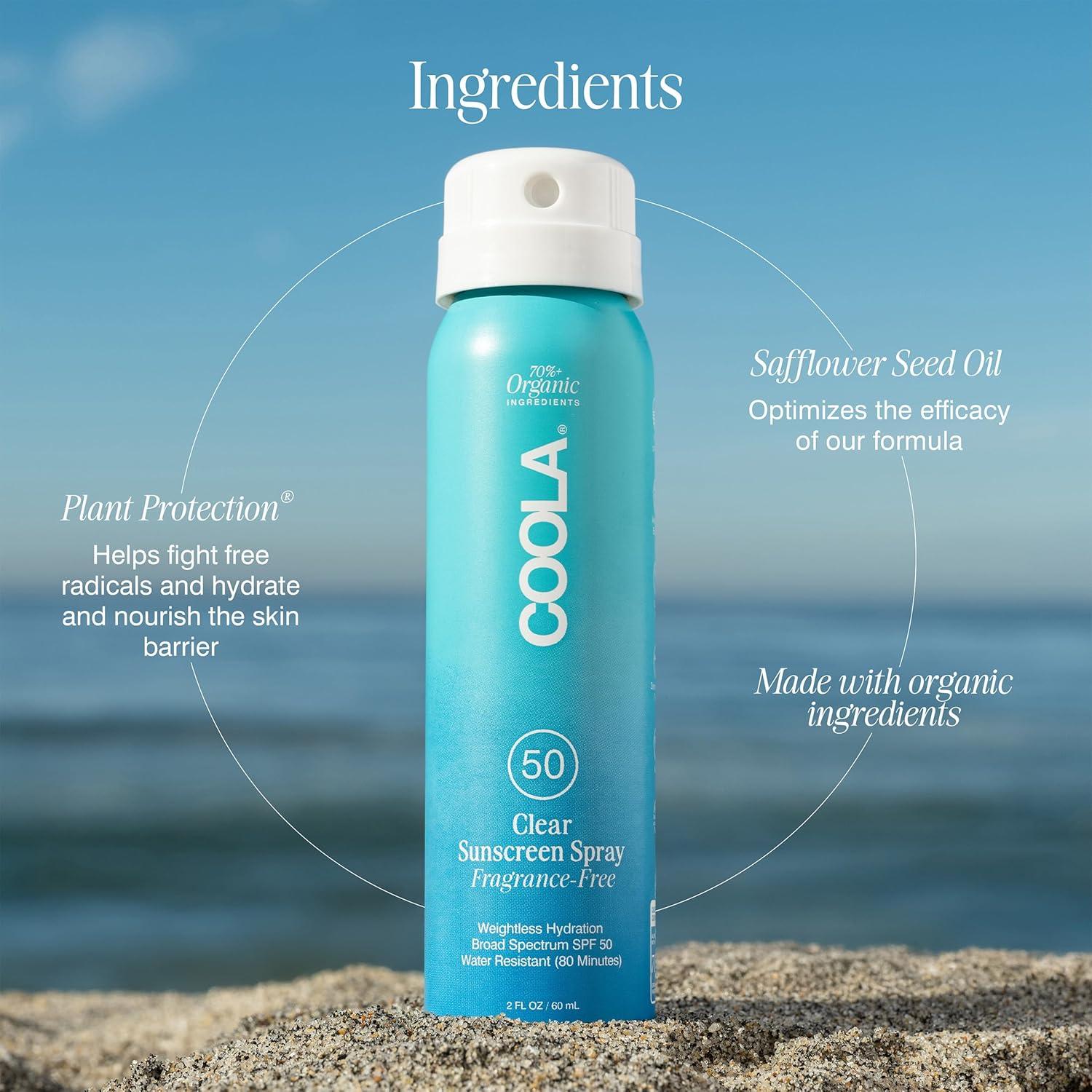 COOLA Protector Solar Orgánico SPF 50 Spray 59 ml Vegano