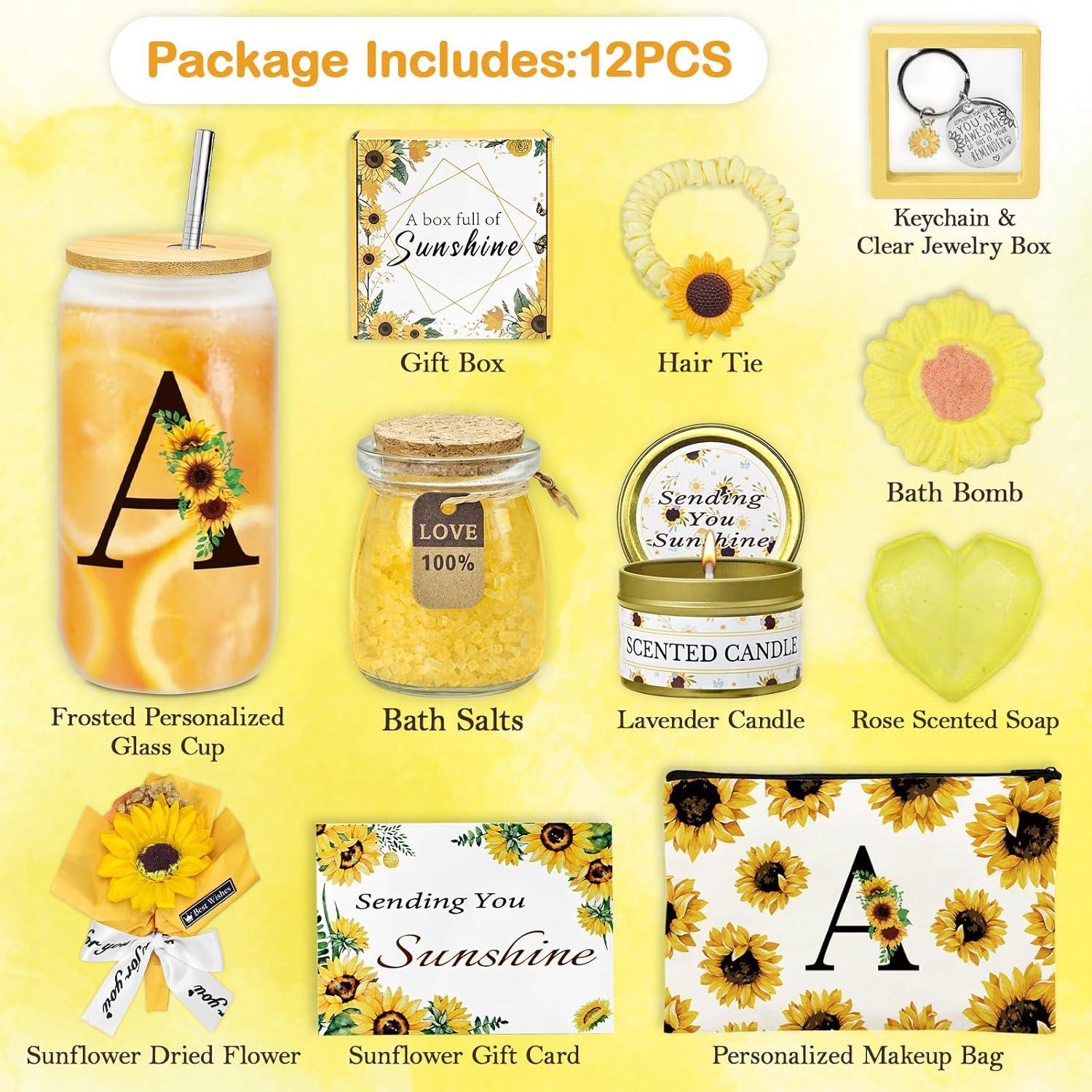 Regalos Personalizados de Girasol para Mujeres - 12 Piezas