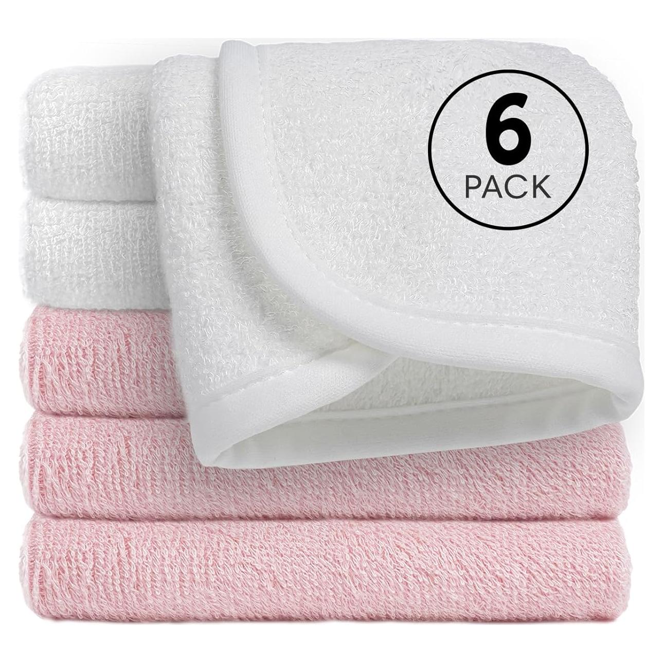 Juego de Toallitas Reutilizables Cagreex 6 Piezas 25.4x25.4cm