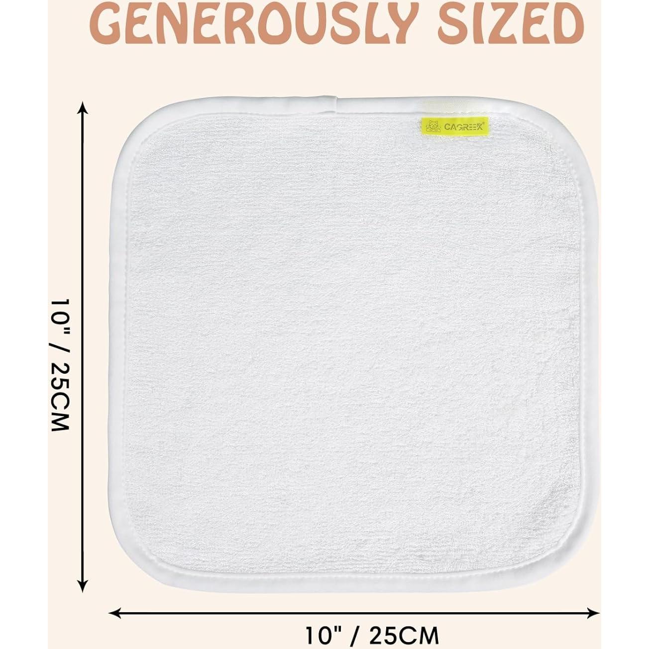 Juego de Toallitas Reutilizables Cagreex 6 Piezas 25.4x25.4cm